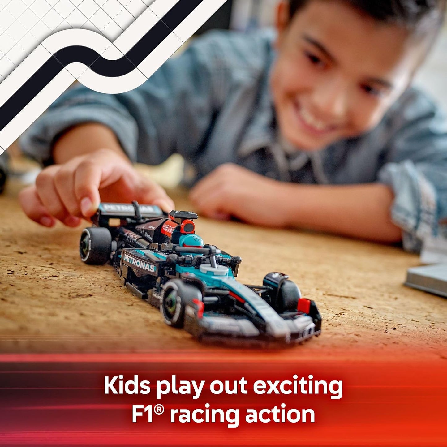 Hot LEGO Speed Champions Mercedes-AMG F1 W15 Race Car Toy - Building Set for Kids, Boys & Girls, Ages 10+ - Toy Car for F1 Fans - Gift Idea for Birthday - 77244