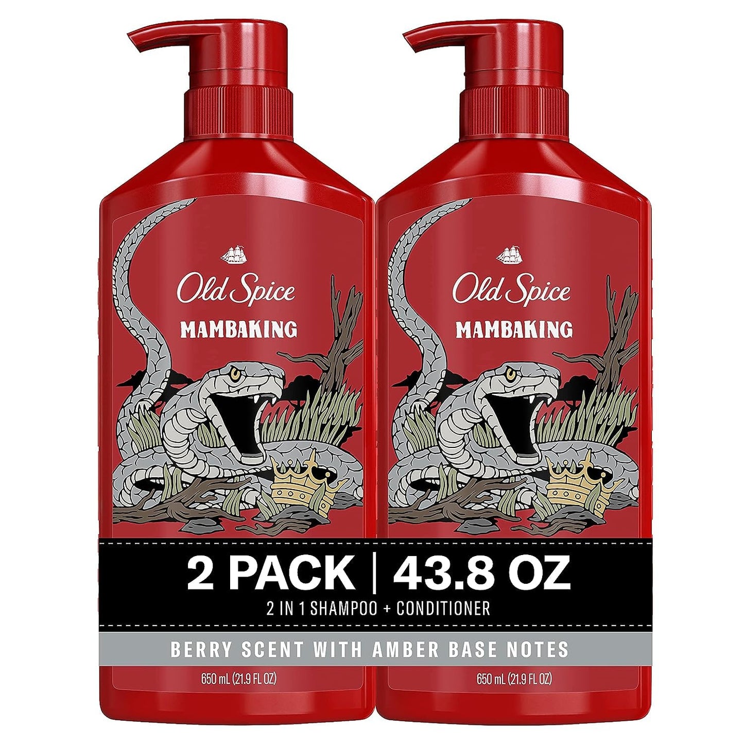 HotOld Spice Mens 2-in-1 Shampoo and Conditioner Set, Fiji, Coconut & Tropical Wood Scent, For All Hair Types, Healthier, Fuller, Moisturized Looking Hair, 21.9 fl oz Each, Twin Pack