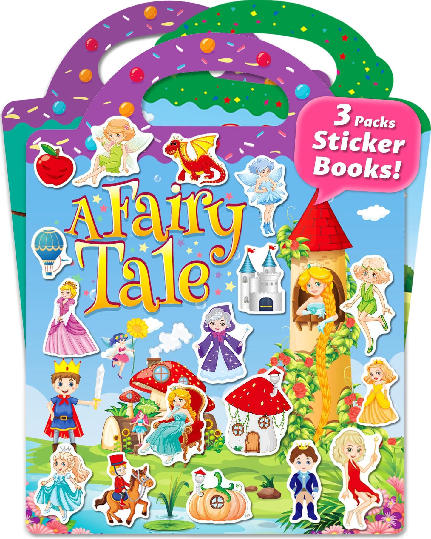HotWalenced Reusable Sticker Book for Toddlers, Stickers for Kids, Toddler Sticker Book, Toddler Craft Activities, Toddler Travel Toys Boy Girl Birthday Gifts