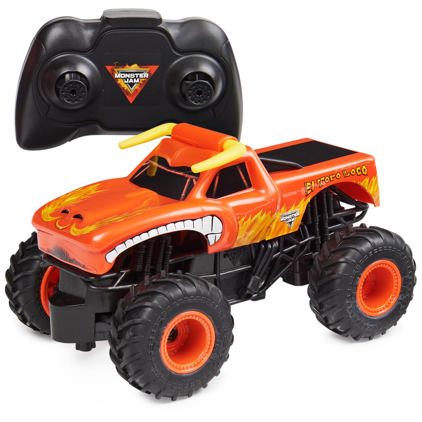 HotMonster Jam Official Grave Digger Remote Control Monster Truck, 1:24 Scale, 2.4 GHz, for Ages 4 and Up