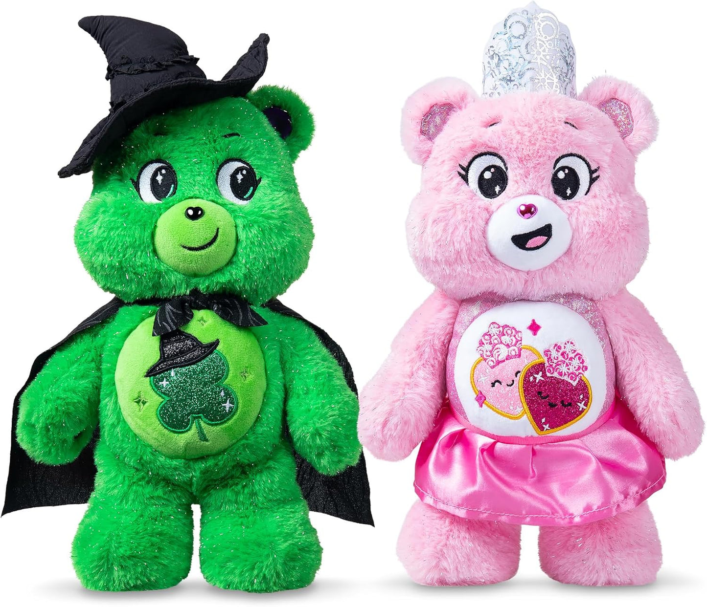 Hot Care Bears - Care Bears x Wicked 2-Pack - Love-a-Lot Bear as Glinda & Good Luck Bear as Elphaba