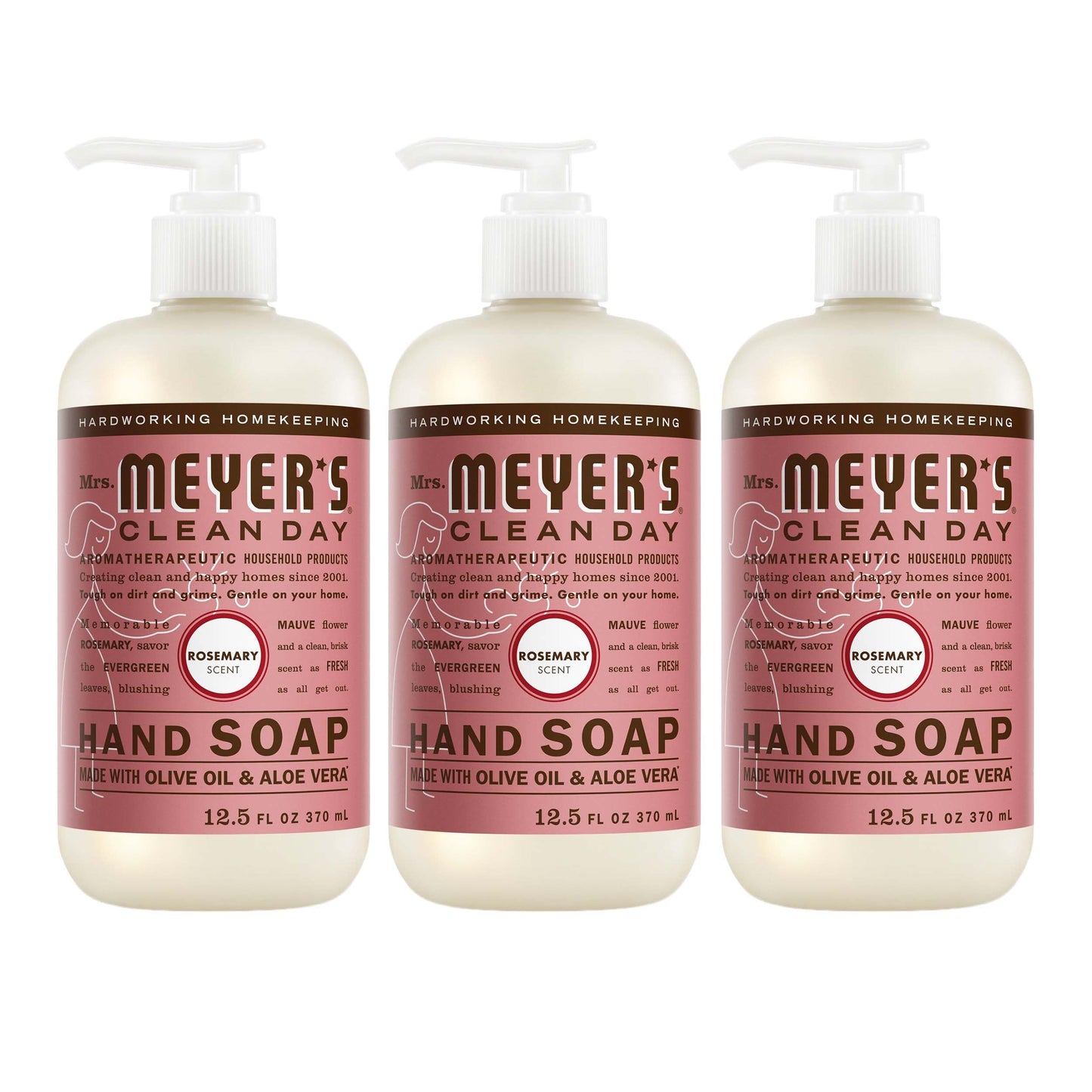 HotMRS. MEYER'S CLEAN DAY Hand Soap, Lemon Verbena Scent, 12.5 Fl Oz Bottle - 3 Pack