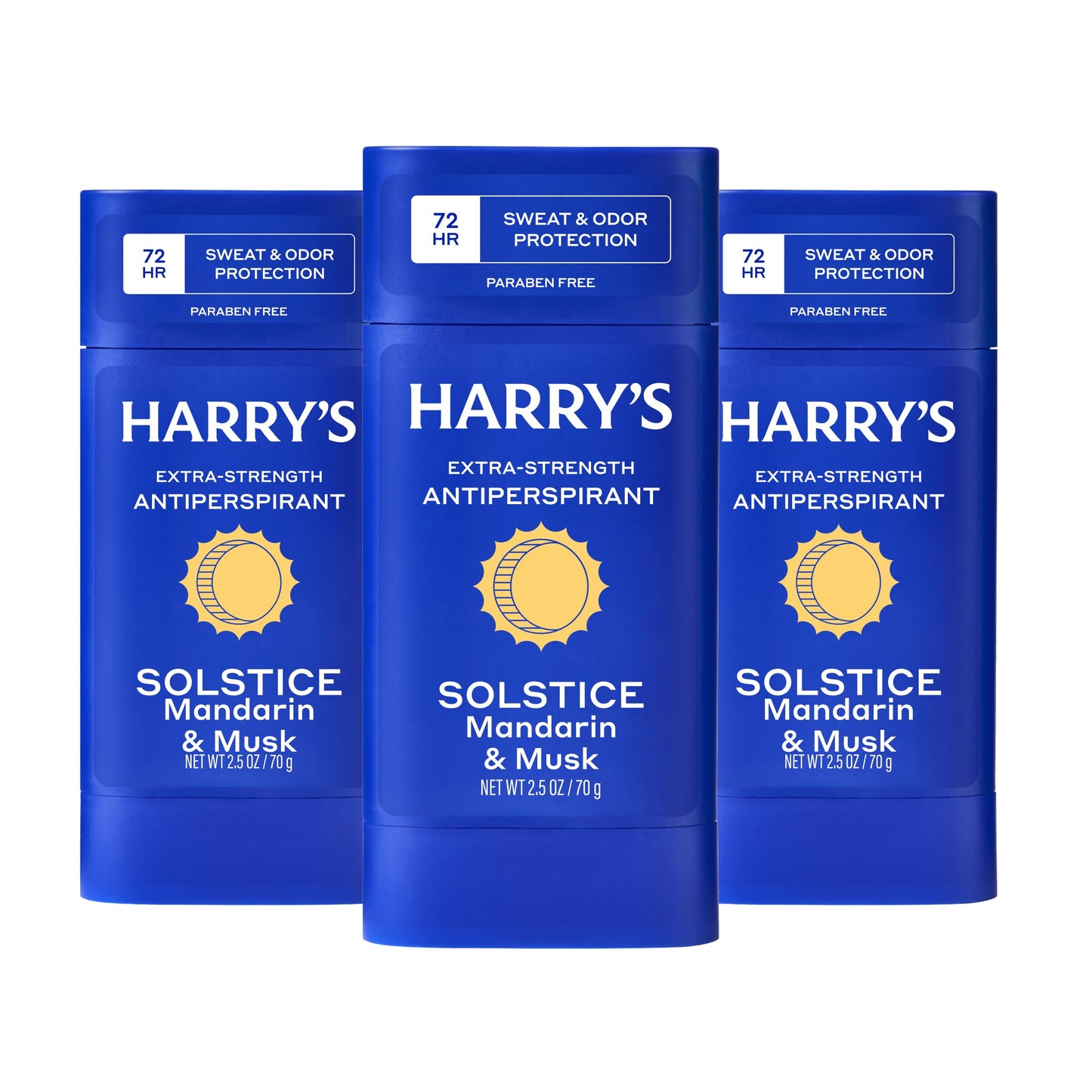 HotHarry's Extra-Strength Antiperspirant Deodorant, Sweat & Odor Control Antiperspirant for Men, Variety Pack - Stone, Redwood, Wildlands, 2.5 oz Pack of 3