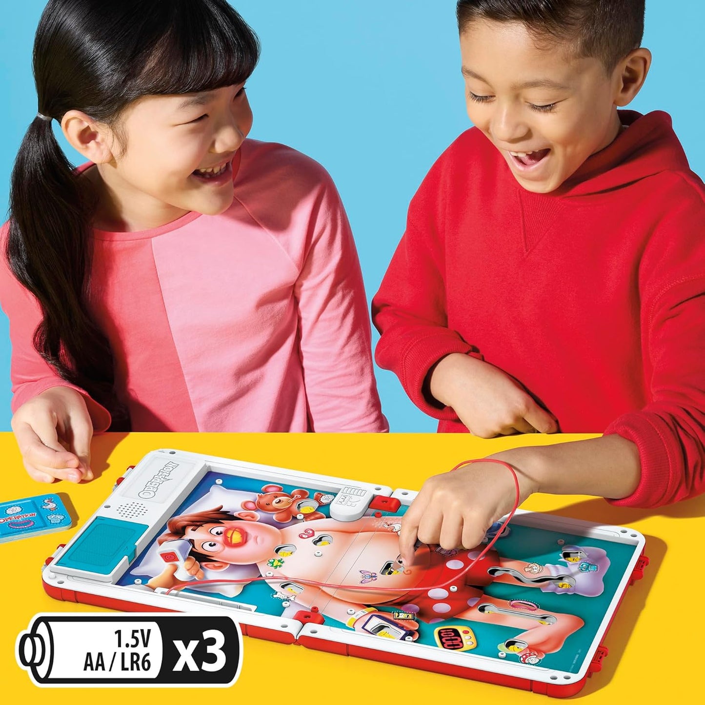 HotOperation Electronic Board Game with All-in-One Carrying Case | 2 Ways to Play | Ages 6+ | 1+ Players | 10 Mins. | Fun Kids Games
