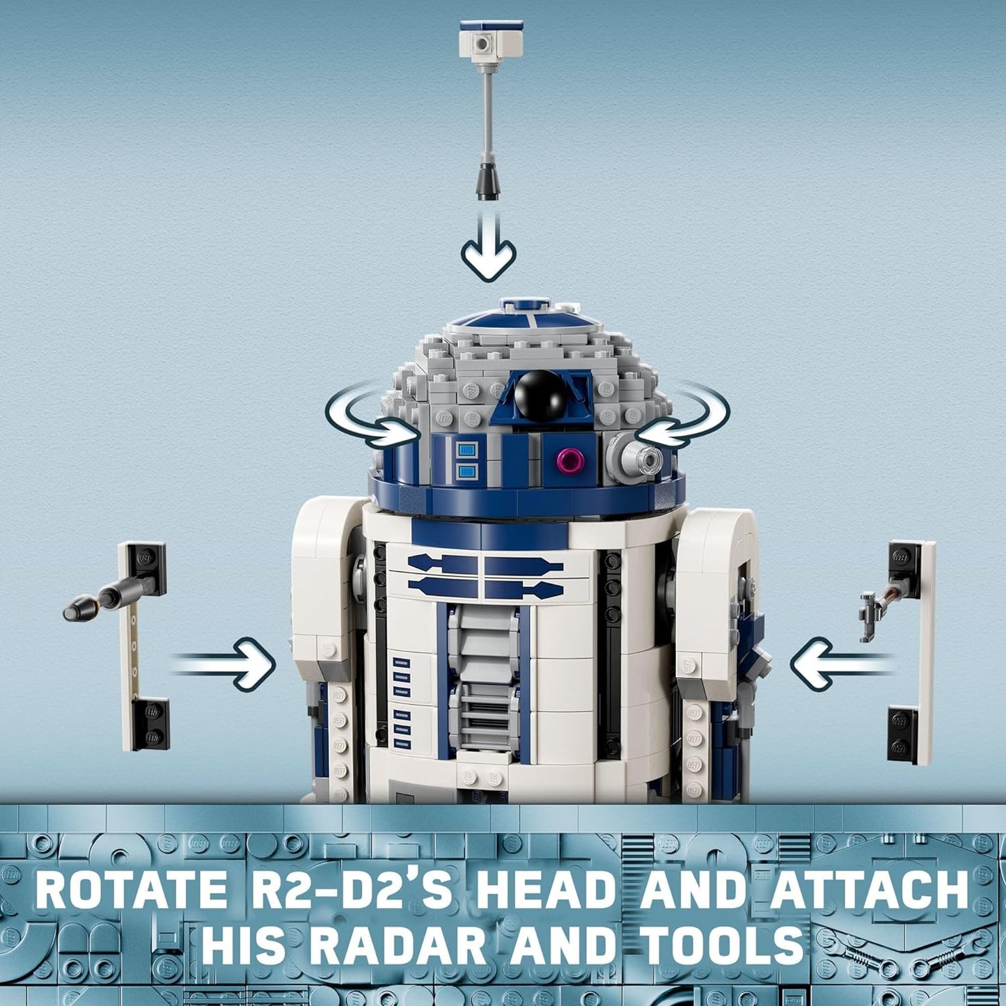HotStar Wars R2-D2 Building Toy Set -Display Star Wars Toy, Ages 10+ - Includes 25th Anniversary Darth Malak Minifigure - 75379