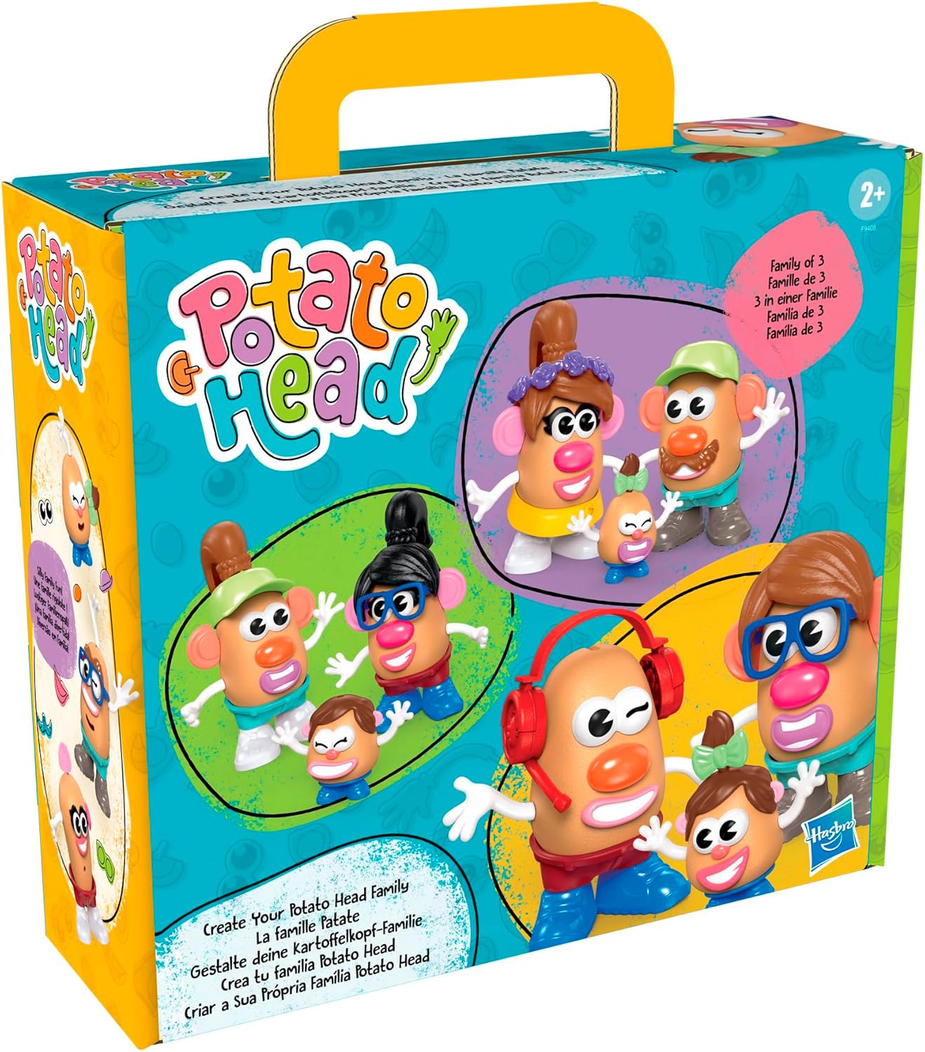 HotPotato Head Create Your Family Set with 44 Parts and Pieces, Creative Toddler and Preschool Toys for 2 Year Old Girls and Boys and Up (Amazon Exclusive)