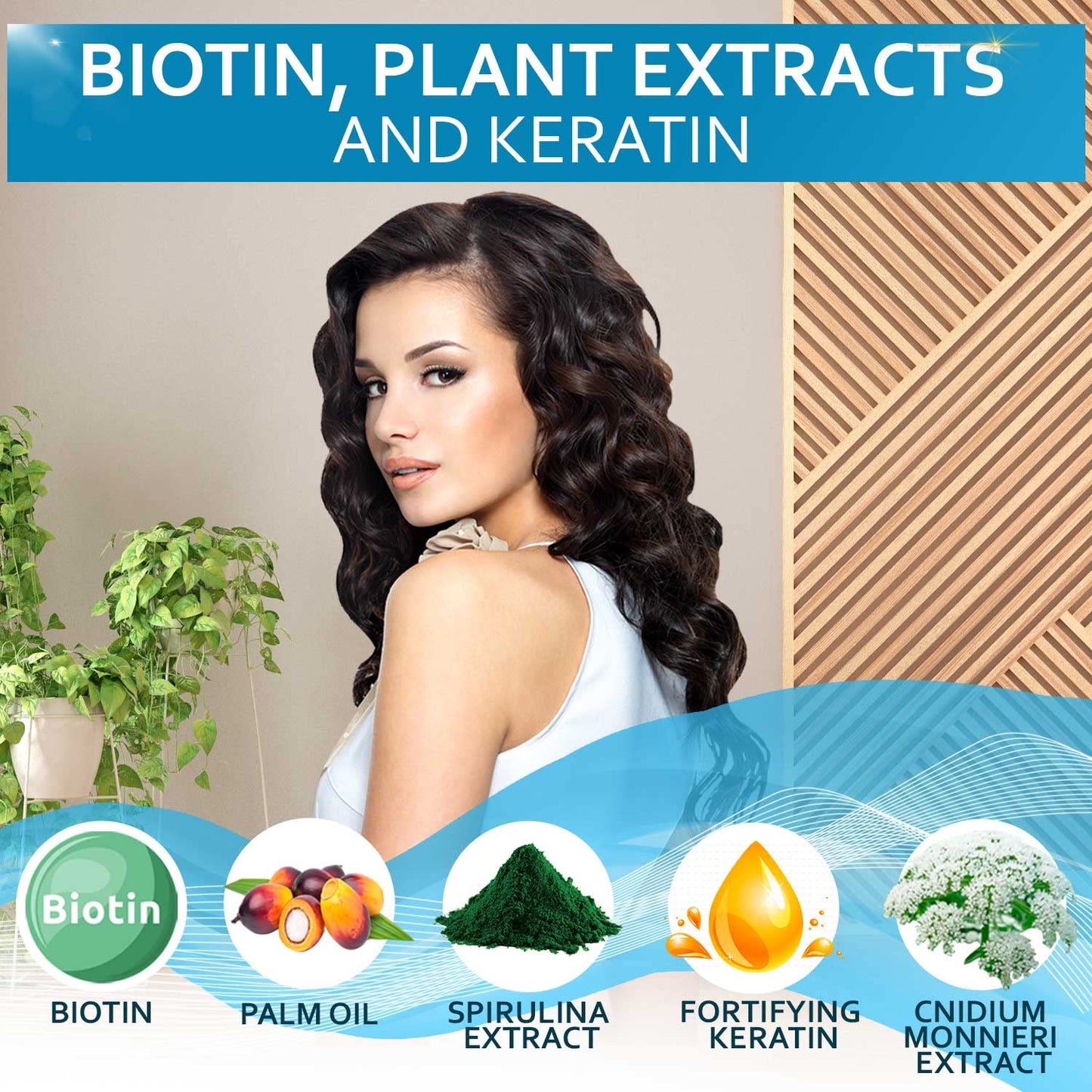 HotBiotin Shampoo and Conditioner Set - Sulfate and Paraben Free Treatment for Men and Women - Hair Thickening Volumizing Products to Help Boost Thinning Hair with Added Keratin