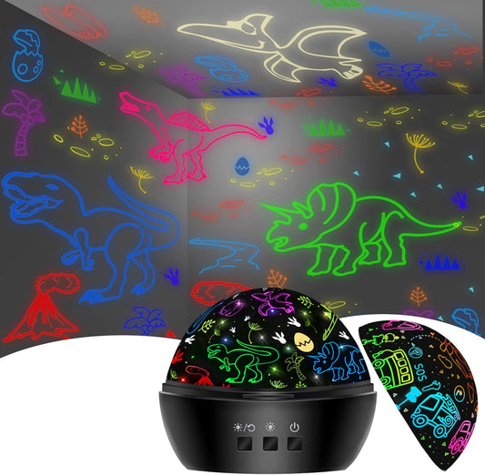 Hot Dinosaur Night Light Toys for 3-8 Year Old Boys,2 in 1 Dino Projection for 2-10 Year Kids,Boys Girls Gifts,Suitable for Chirstmas Xmax Easter Birthday
