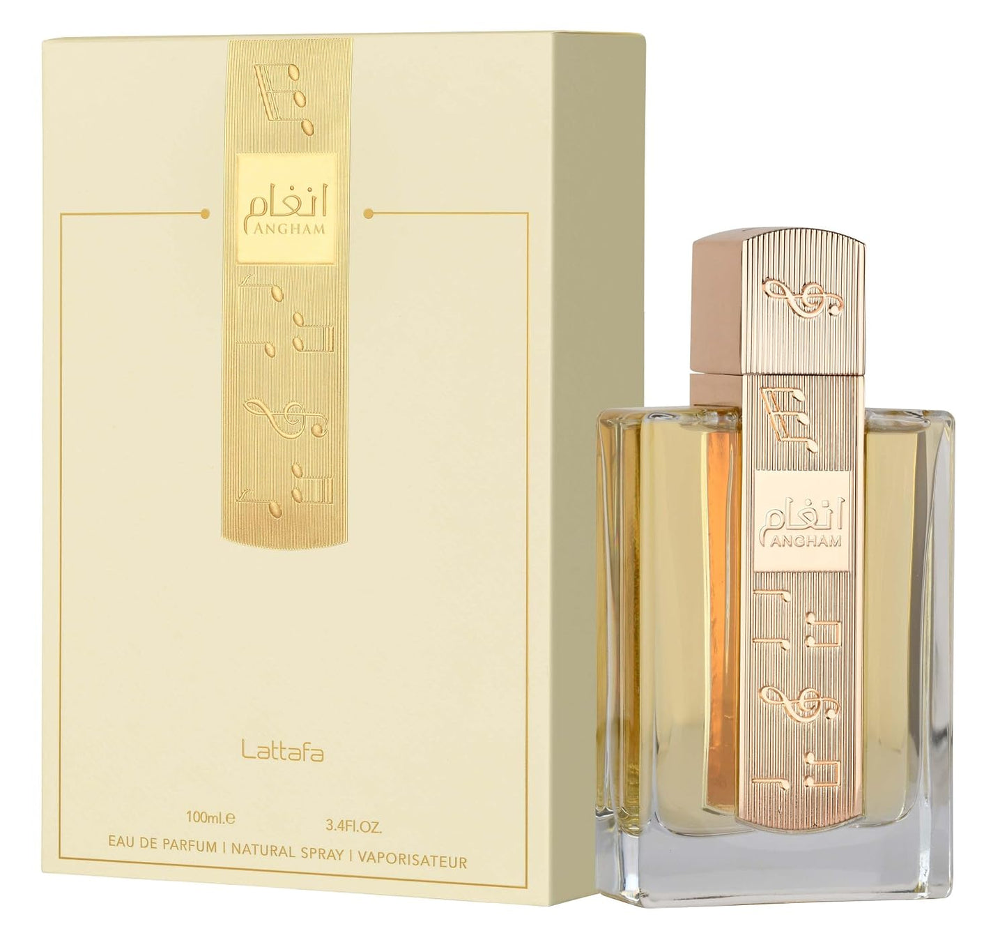HotLattafa Angham - Citrus, Lavender, Musk, Amber, Vanilla - Eau de Parfum Long-Lasting Fragrance for Unisex, 3.40 Ounce / 100 ml
