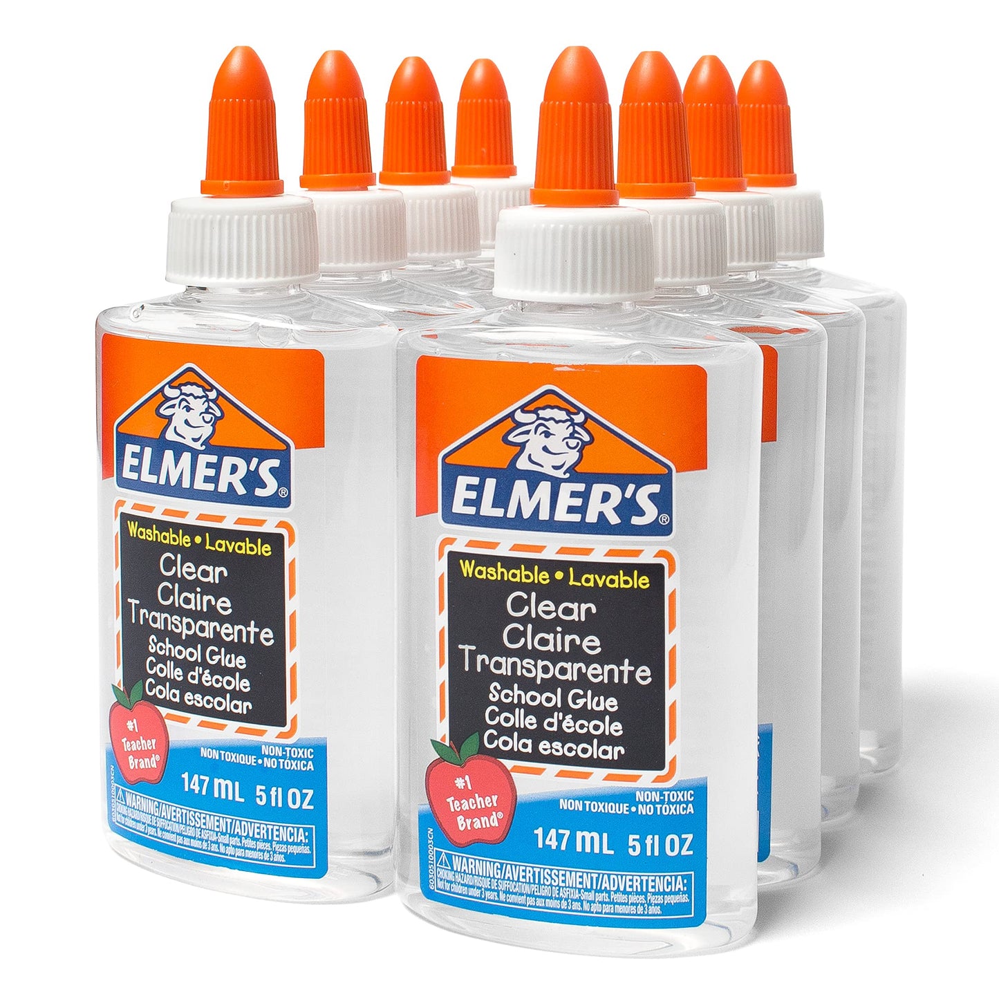 Hot Elmer's Clear Liquid School Glue, 1 Gallon, Washable, #1 Teacher Brand - Arts & Crafts, Teacher Supplies, Great for Making Slime