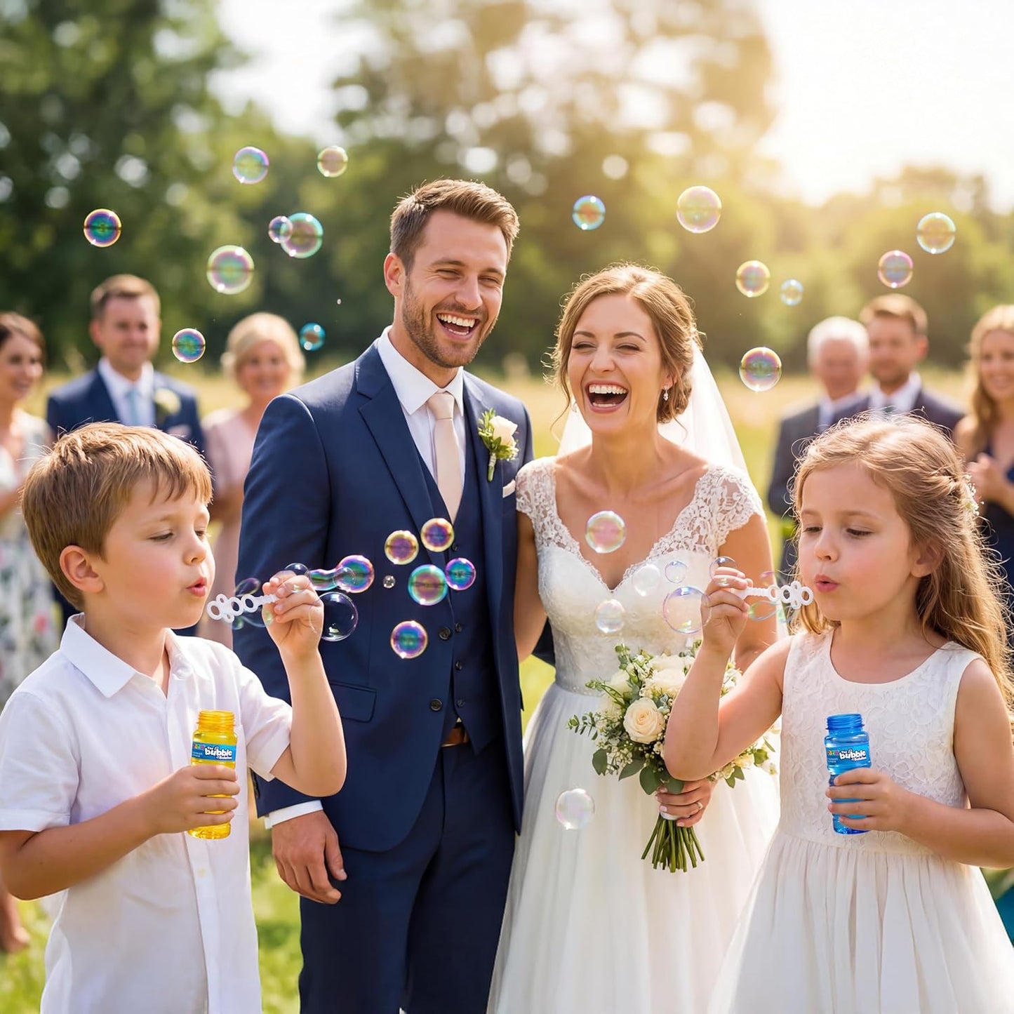 Hot JOYIN Bubble Bottles 6 PCS (4oz Solution), Bubbles for Toddlers, Blow Bubbles Solution Wand Bulk for Party Favors for Kids, Toddler Summer Outdoor Toys Gift for Kids (6)