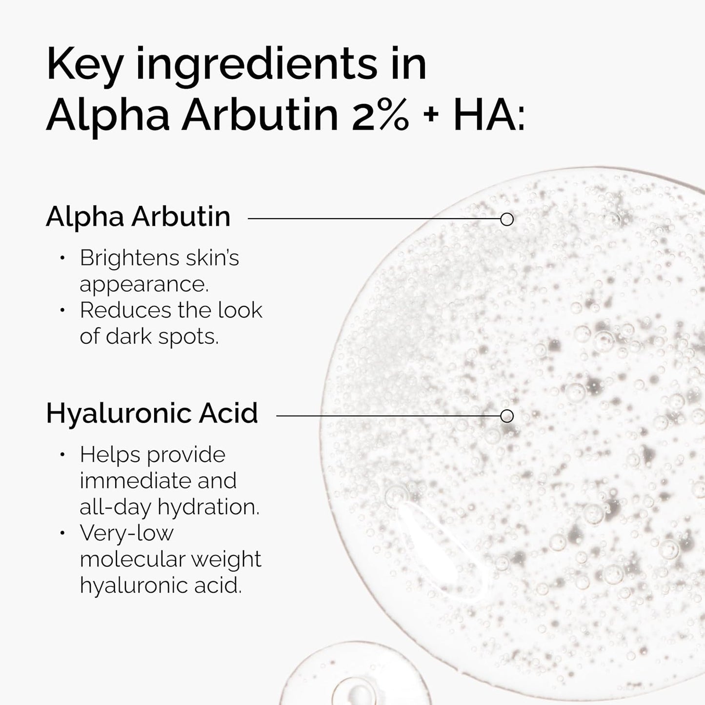HotThe Ordinary Alpha Arbutin 2% + Hyaluronic Acid, Brightens Skin and Targets Dark Spots, 1 Fl Oz