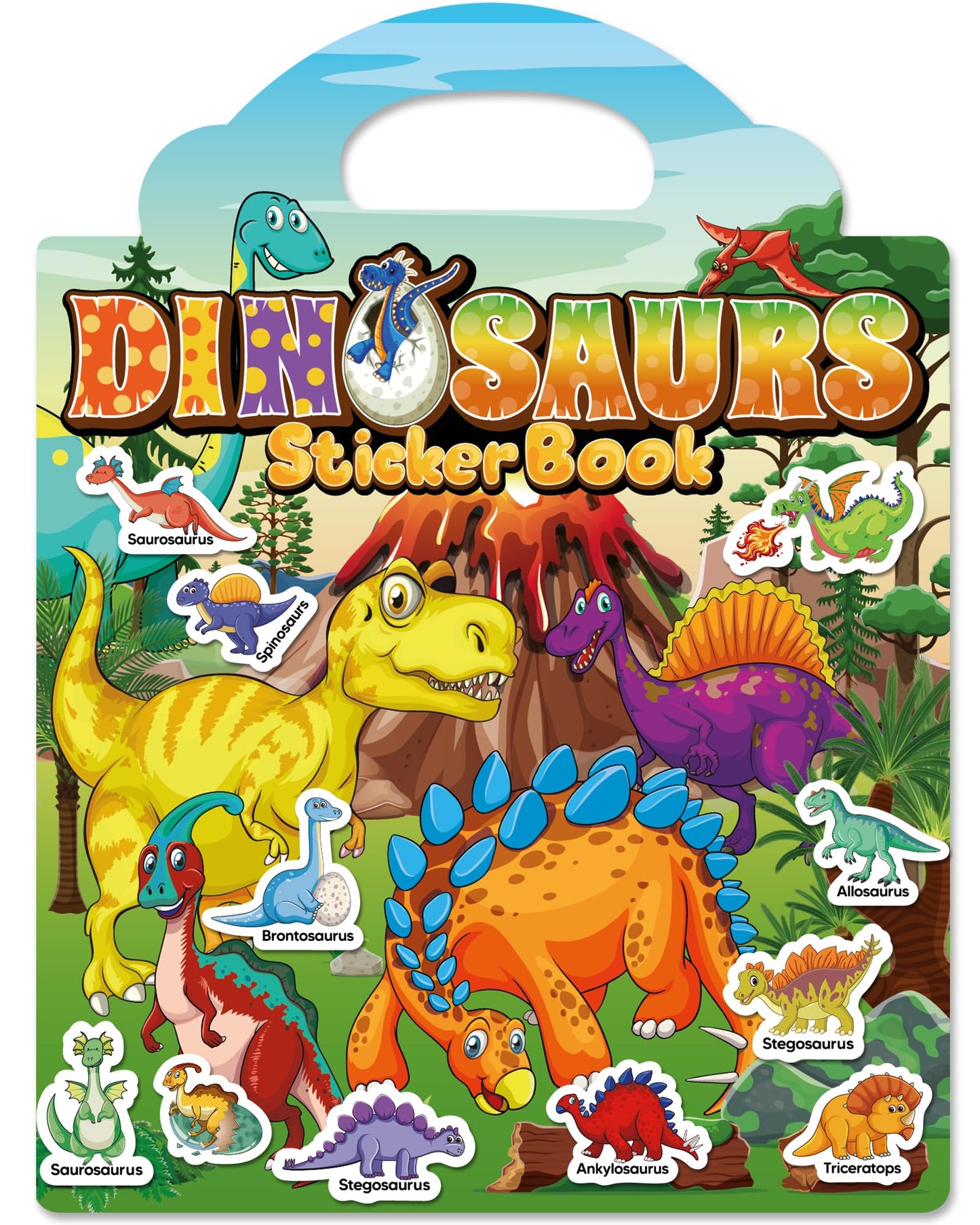 HotWalenced Reusable Sticker Book for Toddlers, Travel Stickers for Kids, Toddler Craft Activities Toys, Birthday Gifts for Boys & Girls