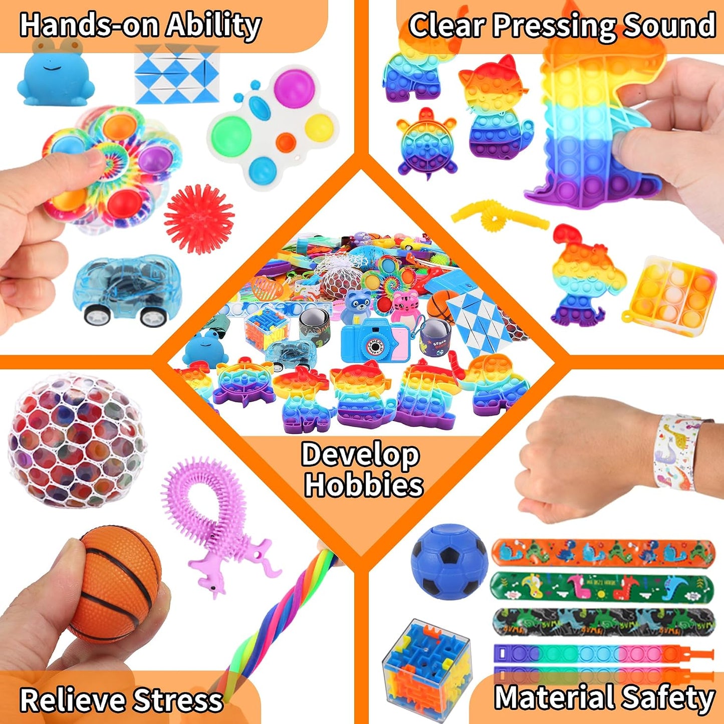 Hot 1000 Pcs Party Favors for Kids, Fidget Toys Bulk, Birthday Gift Toys, Fidgets Stocking Stuffers, Treasure Box Birthday Party, Goodie Bag Stuffers, Carnival Prizes, Pinata Filler Stuffers for Classroom