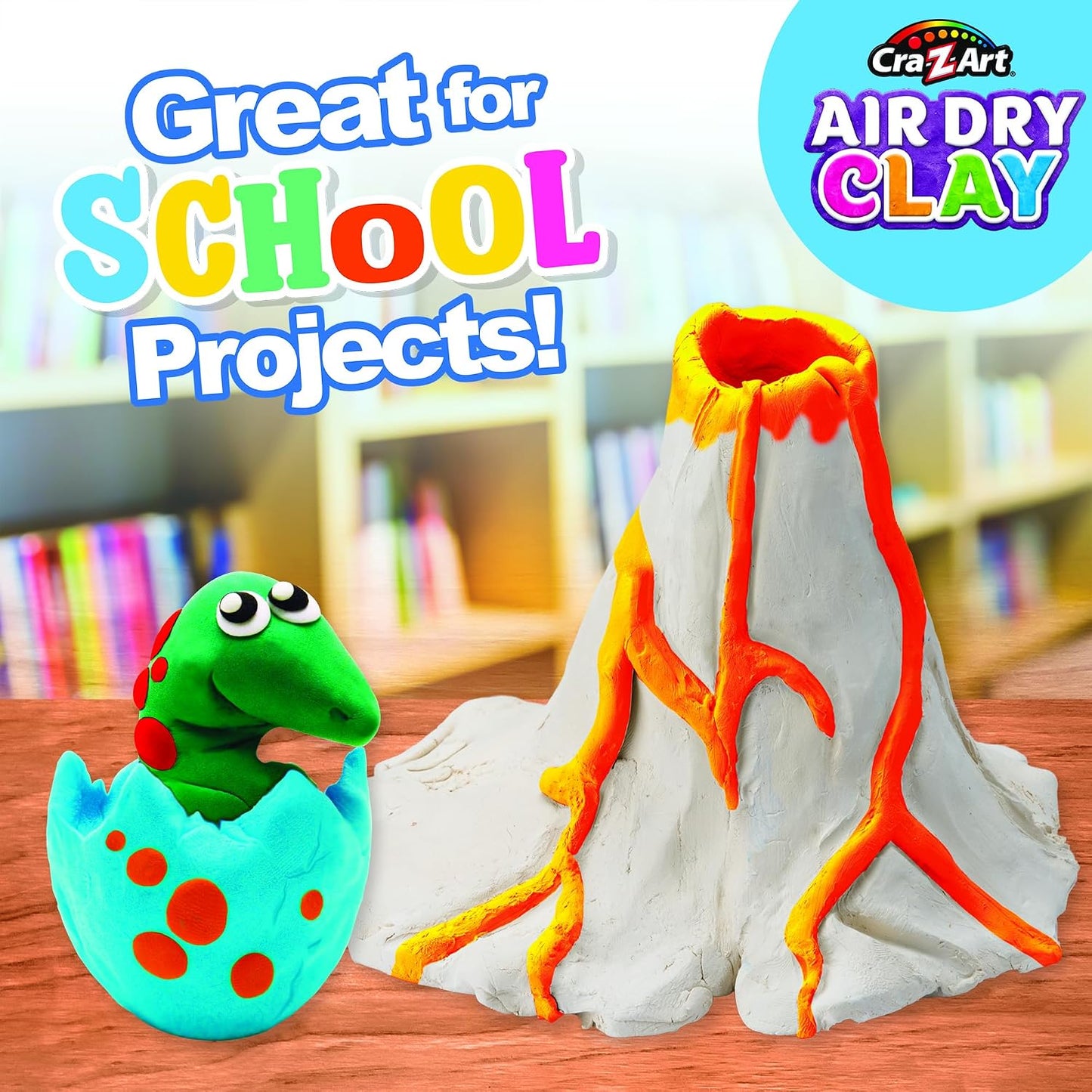 Hot Cra-Z-Art Air Dry Clay - 5lb Bucket Natural White Modeling Clay, Perfect for Sculpting, School Projects, Bulk Class Supplies for Teachers, Day Cares, Camps, Essential for School