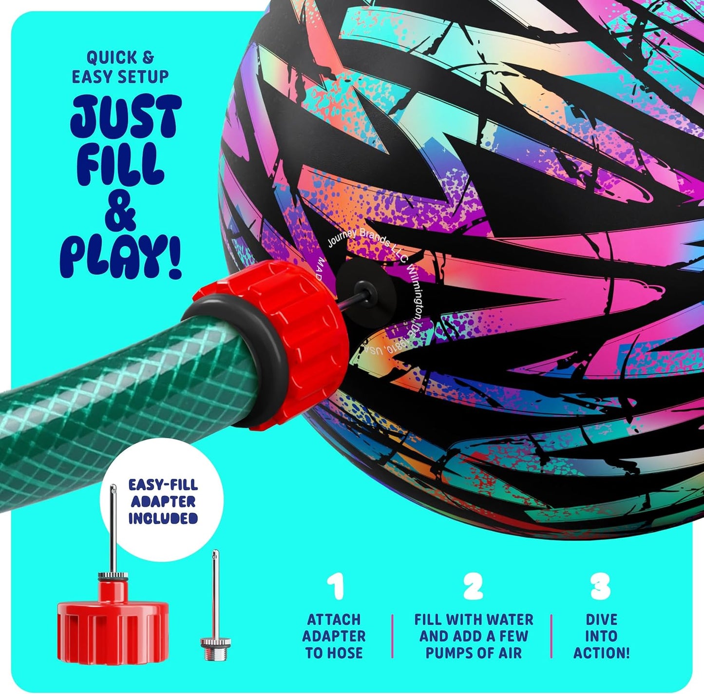 Hot HydroSport Plunge Ball - Pool Toys - Swimming Pool Games for Kids, Adults and Family - Water Balls - Water Toys for Kids Ages 8-12 - Teens, Boys Fun Stuff - Swim Balls Sports Accessories (9 Inch)