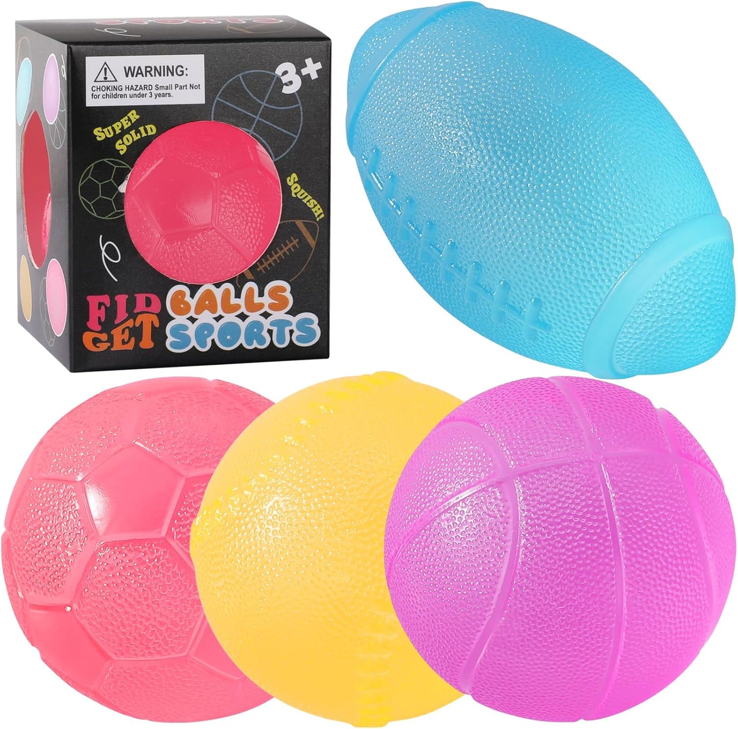 Hot4Pack Fidget Toys Mini Squishy Stress Cube, Stress Balls for Kids, Adults Squishies Anxiety Stress Relief, Ice Squishy Cube Sugar Balls, Sensory Toys for Kids with Autism, Fidgets for Classroom Prize