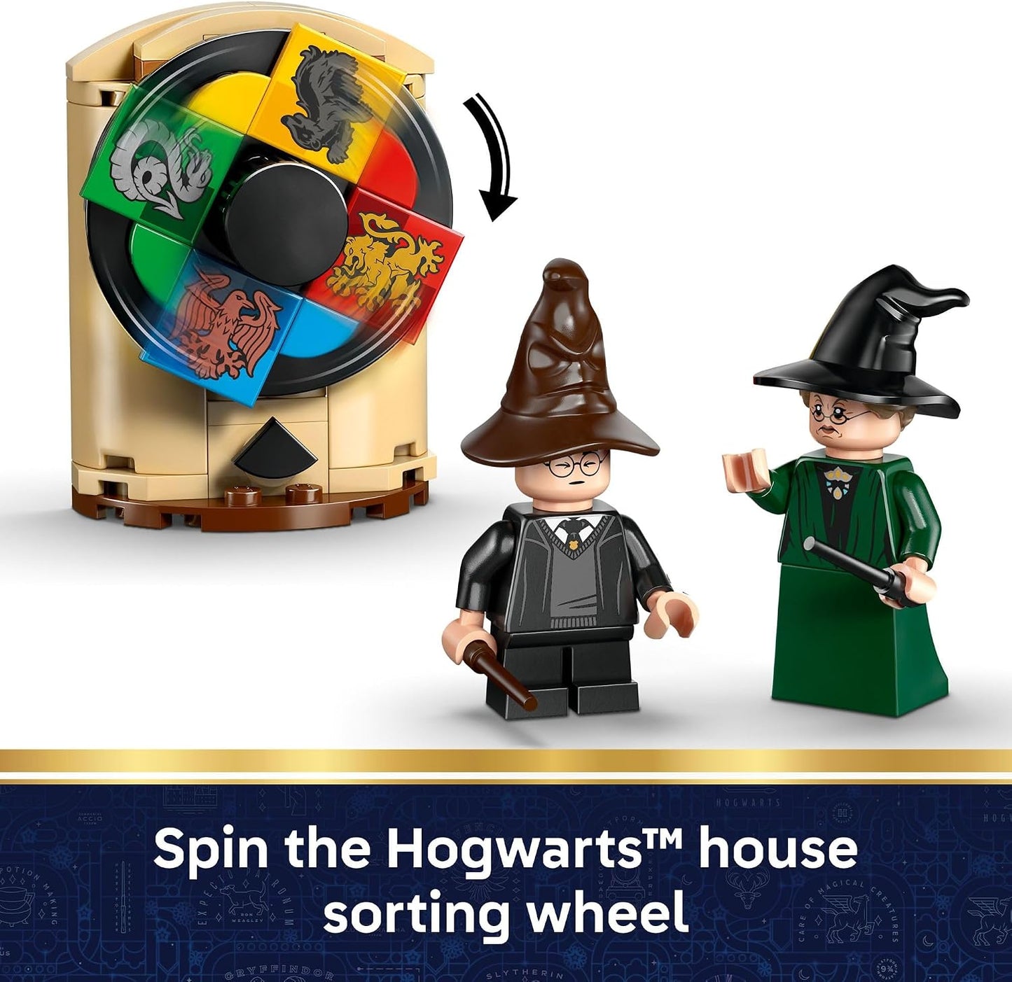 HotLEGO Harry Potter Hogwarts Castle: Sorting Hat Ceremony Building Toy for Boys, Girls - Pretend Play Set for Kids, Ages 7+ - W/4 Minifigures & Cat Patronus Toy Figure - Gift Idea for Birthdays - 76460