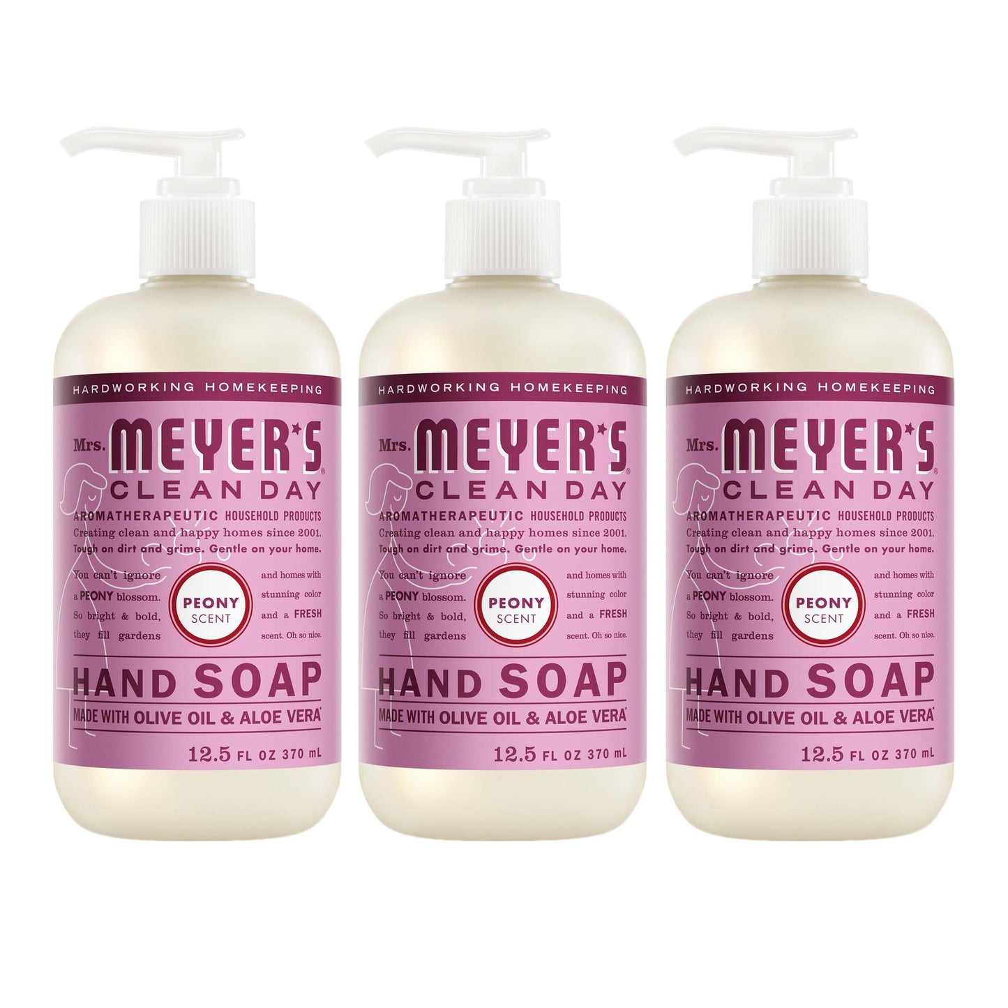HotMRS. MEYER'S CLEAN DAY Hand Soap, Lemon Verbena Scent, 12.5 Fl Oz Bottle - 3 Pack