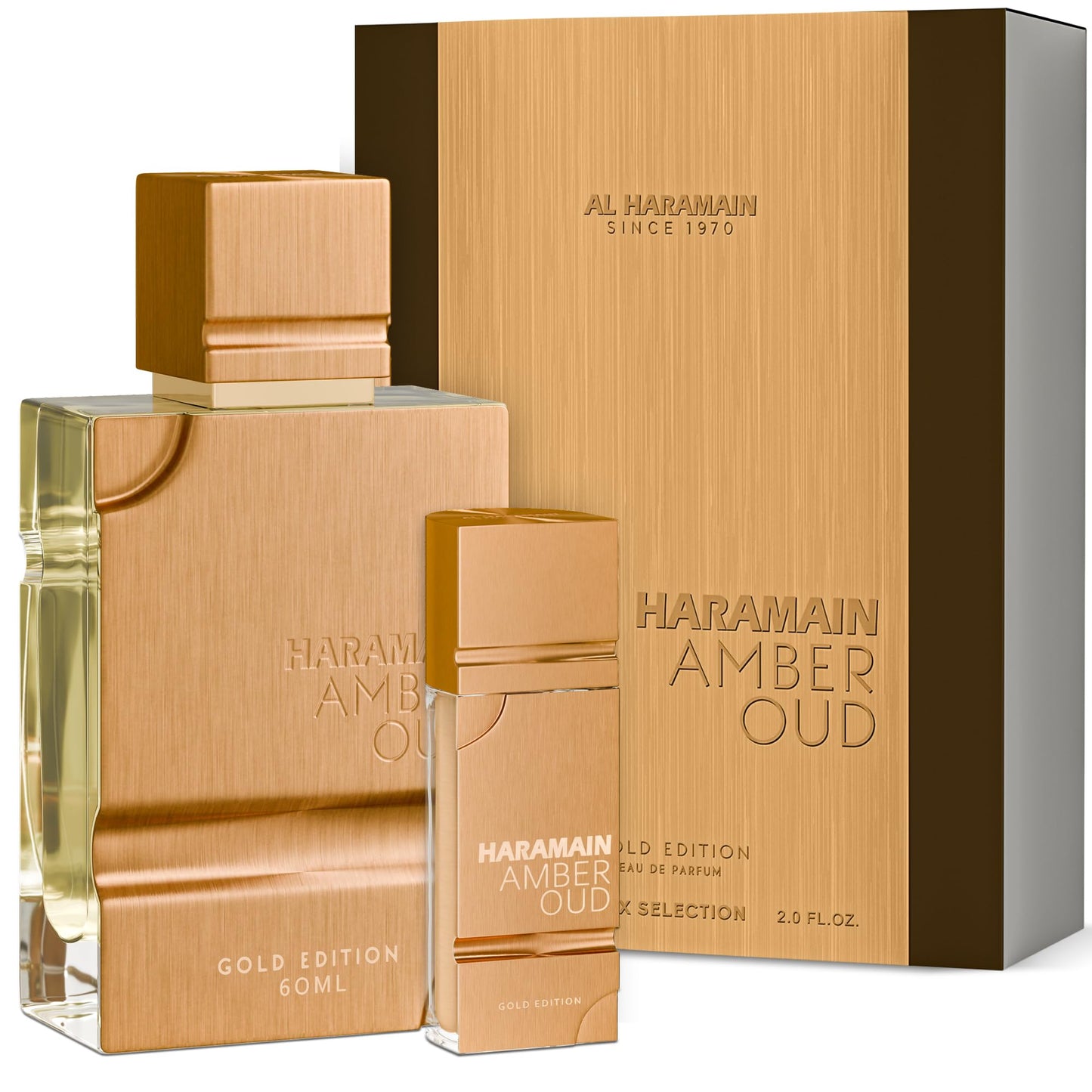 Hot Al Haramain Amber Oud Gold Edition Eau De Parfum Spray 60ml + ATOMIZER – Unisex Perfume Arabian Perfumes for Women & Men – Long-Lasting Sweet Fragrance Arabic Cologne – Men & Women's Gift (2 oz.)