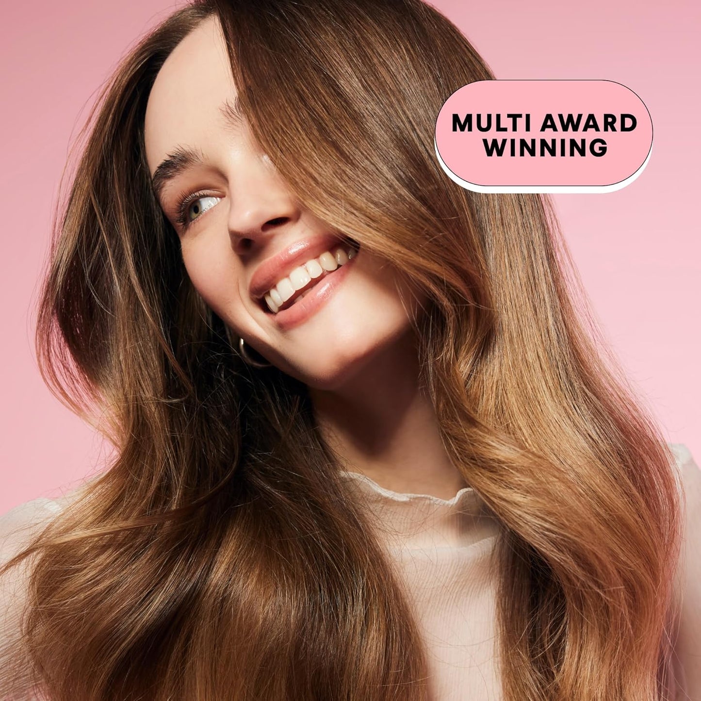 HotMONDAY HAIRCARE Smooth Shampoo + Conditioner Bathroom Set (2 Count) 27 oz Each For Frizzy, Coarse & Curly Hair Made with Coconut Oil, Shea Butter & Vitamin E 100% Recyclable Bottle Pink