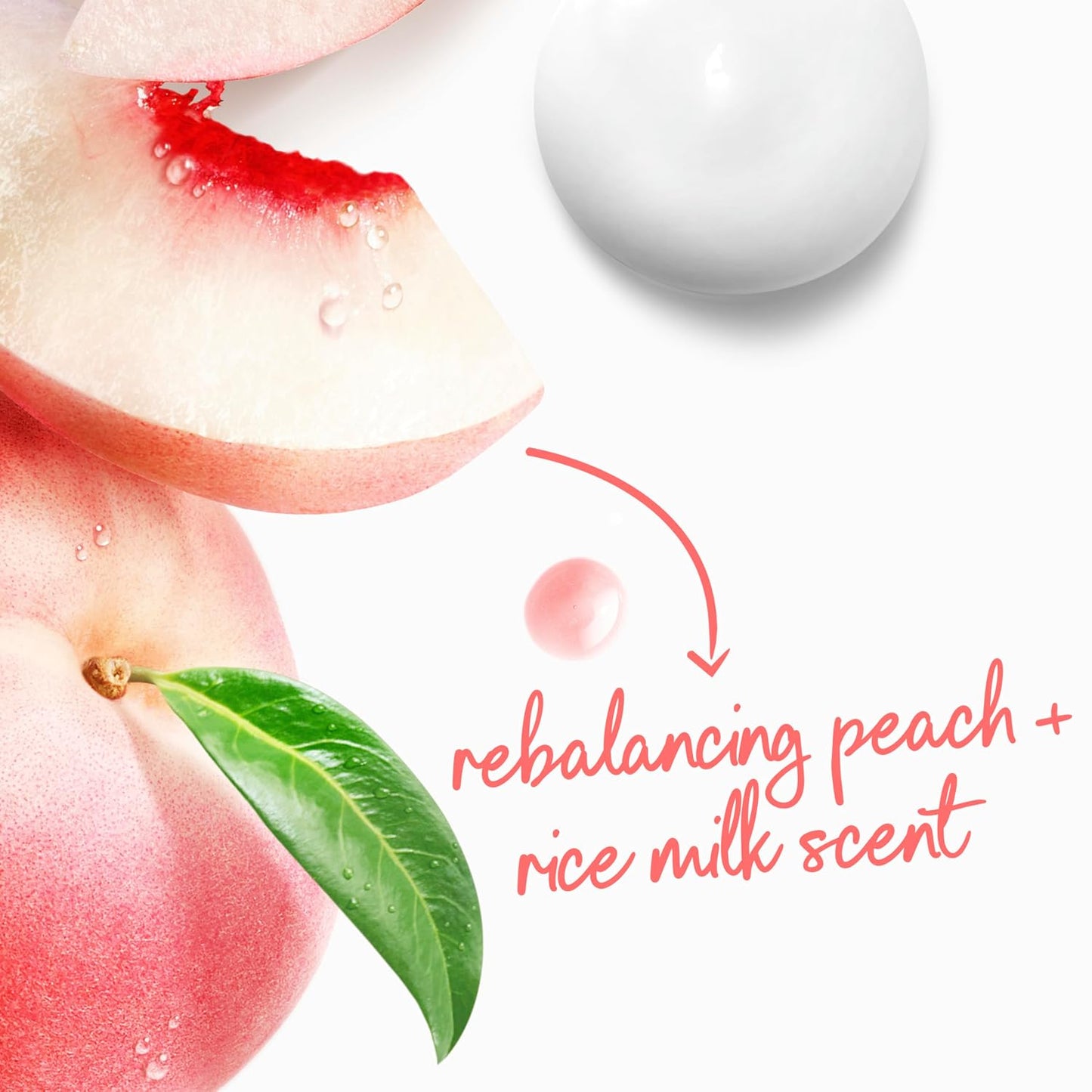 HotDove 24hr Lotion Body Wash Rebalance White Peach & Rice Milk, 30.6 oz | Moisturizing body wash with MicroMoisture and a calming peach scent