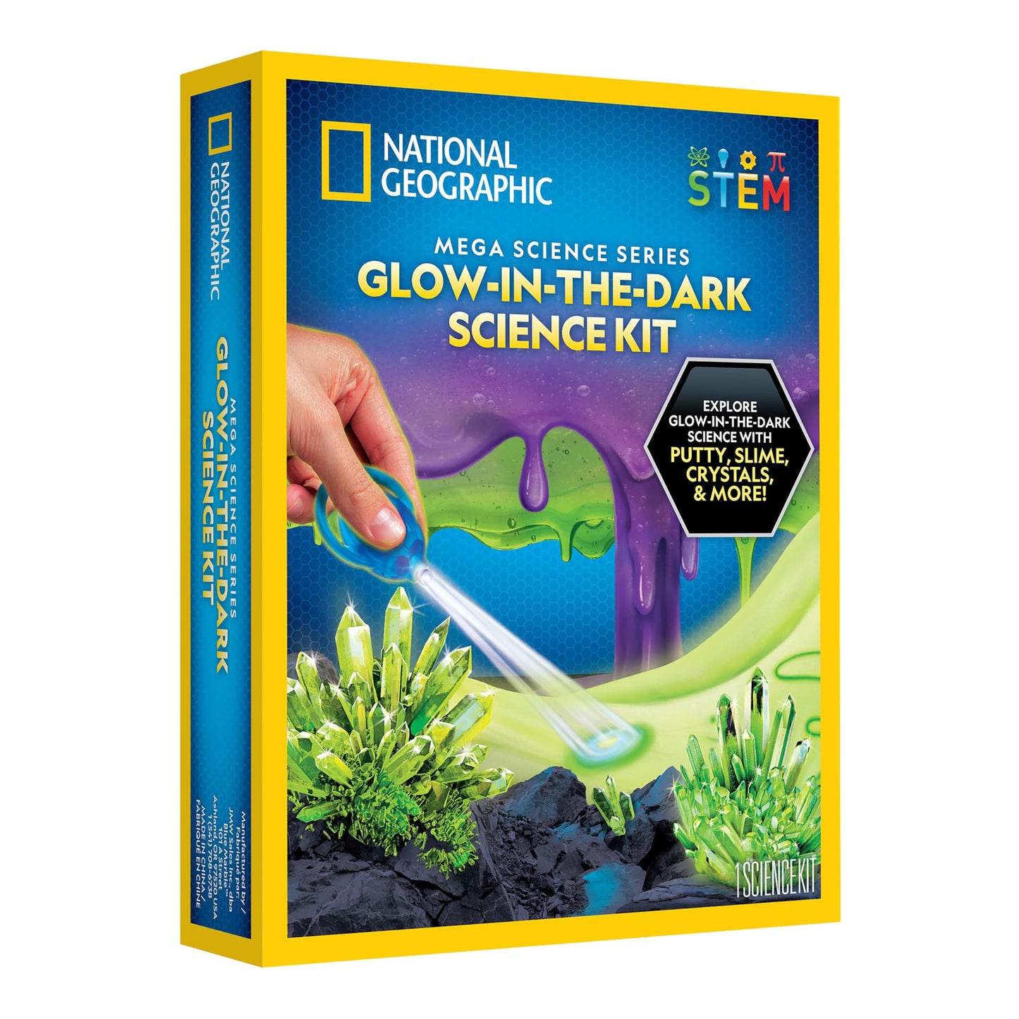 Hot National Geographic Earth Science Kit with 100+ Activities for Kids 8-12 | Crystal Growing, Volcano Experiments, Rock Collection, Earth Science Activities, STEM Projects, Birthday Gift