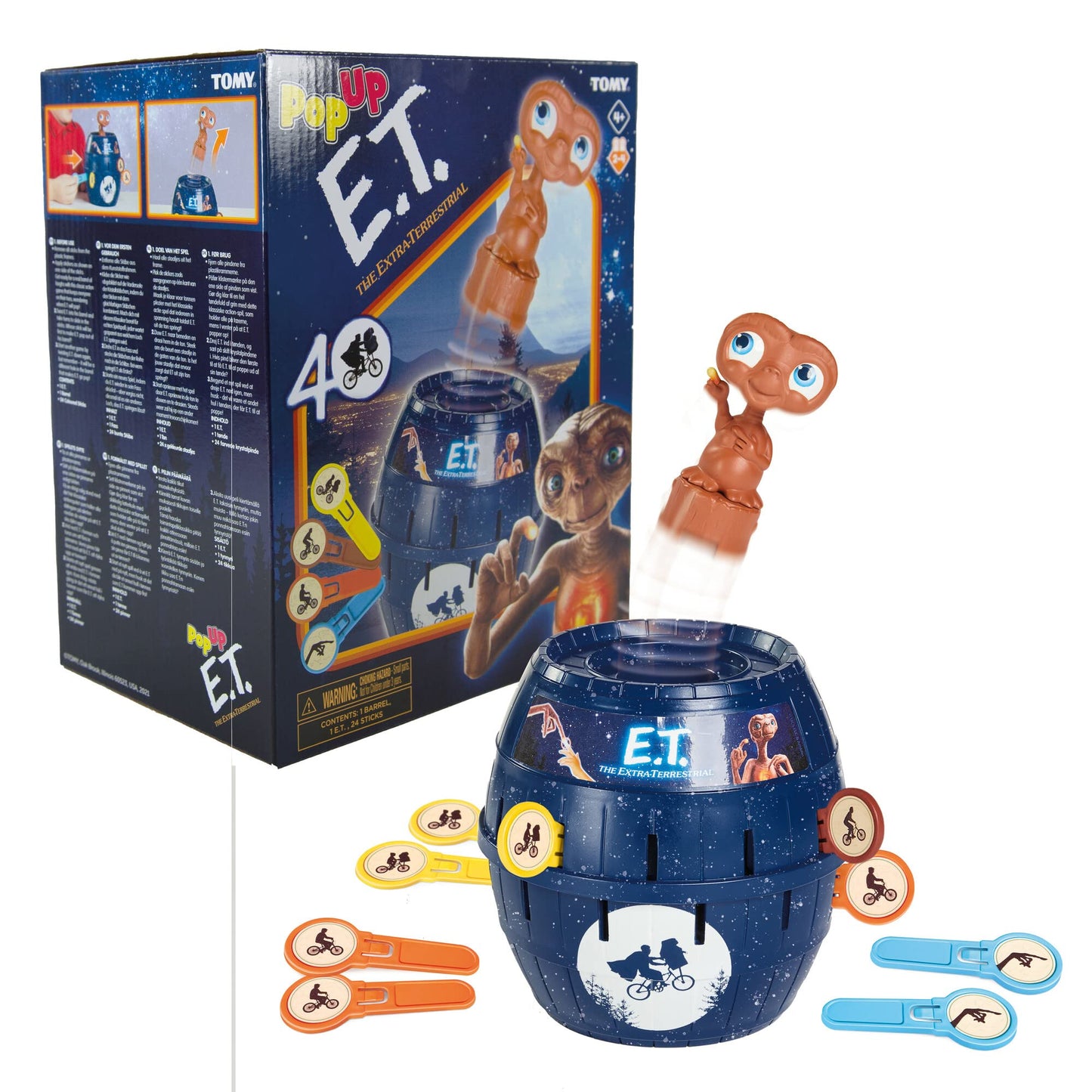 HotTOMY Pop Up Super Mario Game - Activities for Indoor Recess or Family Game Night - Officially Licensed Super Mario Toys for Kids - 2-4 Players - Ages 4 Years and Up