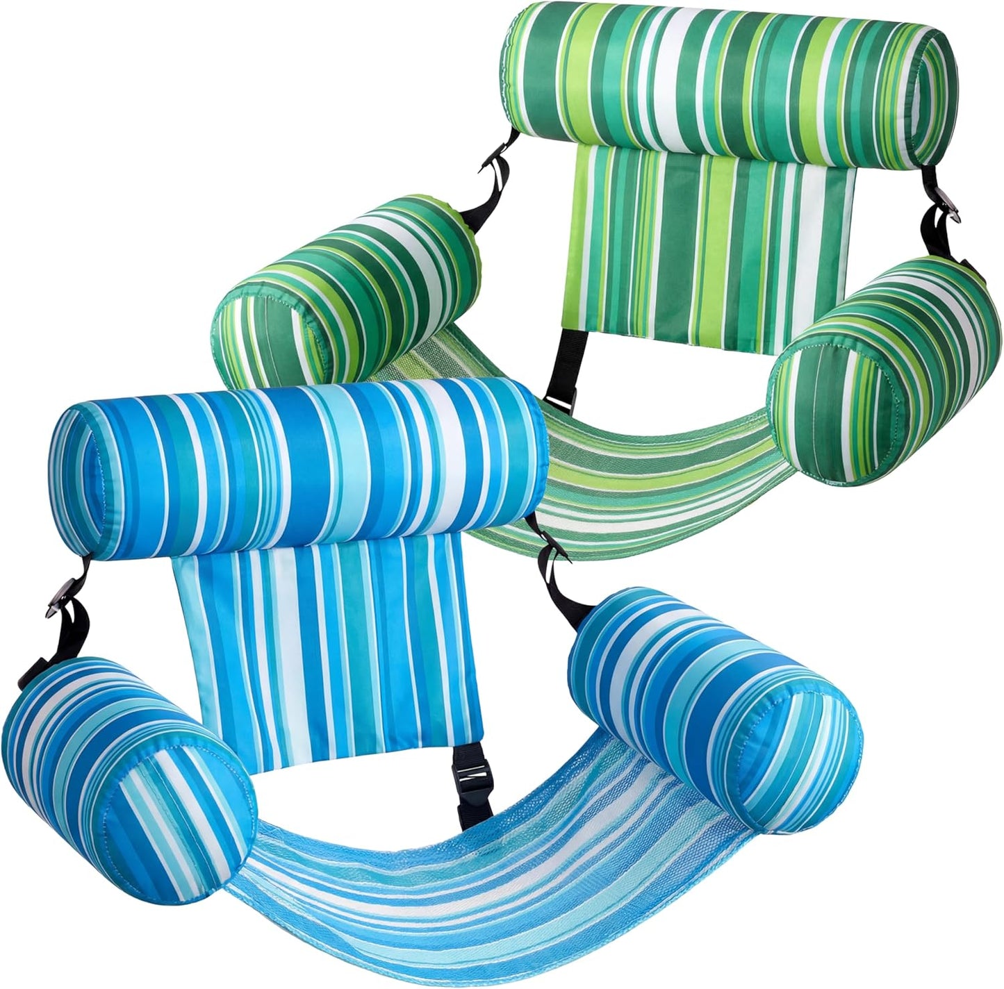 Hot SLOOSH Inflatable Pool Floats Adult,2 Packs Floating Lounge Chairs,Blow up Pool Noodles for Adult Heavy Duty,Floating Chair for Party Summer Water Beach Lake Fun