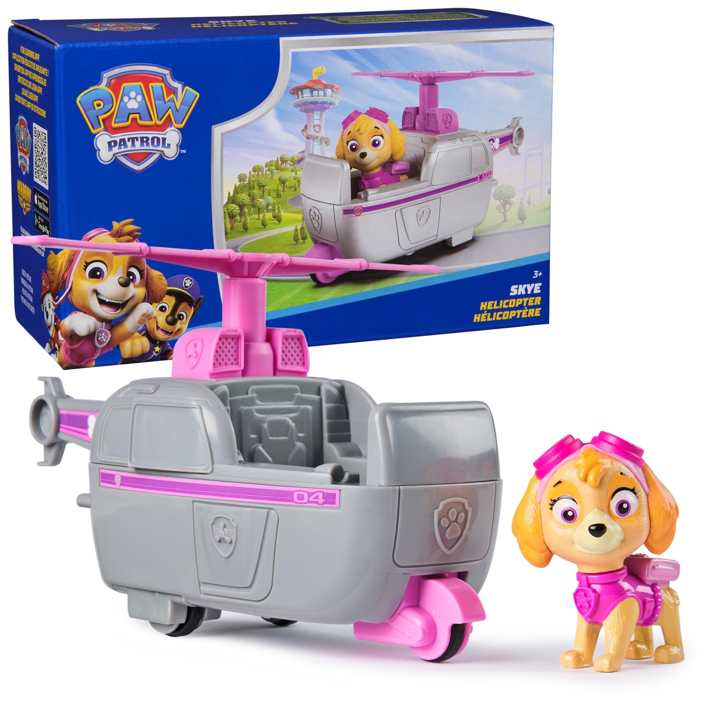 Hot Paw Patrol, Rubble’s Bulldozer Toy Truck with Collectible Action Figure, Sustainably Minded Kids Toys for Boys & Girls Ages 3 and Up