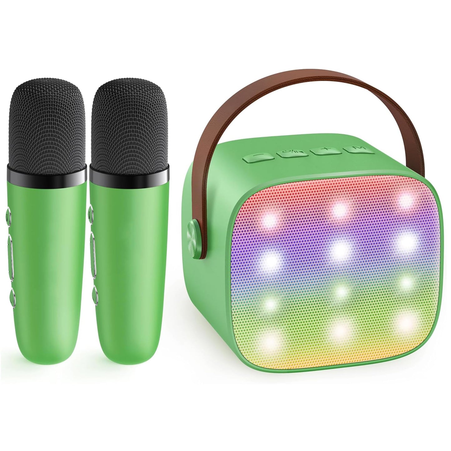 HotYLL Karaoke Machine for Kids, Portable Mini Speaker with 2 Wireless Microphones, TOP Kids Gifts for Girls Ages 3, 4, 5, 6, 7, 8, 9, 10+ Years Old, 4-12th Birthday Singing Present Toy Party (Purple)