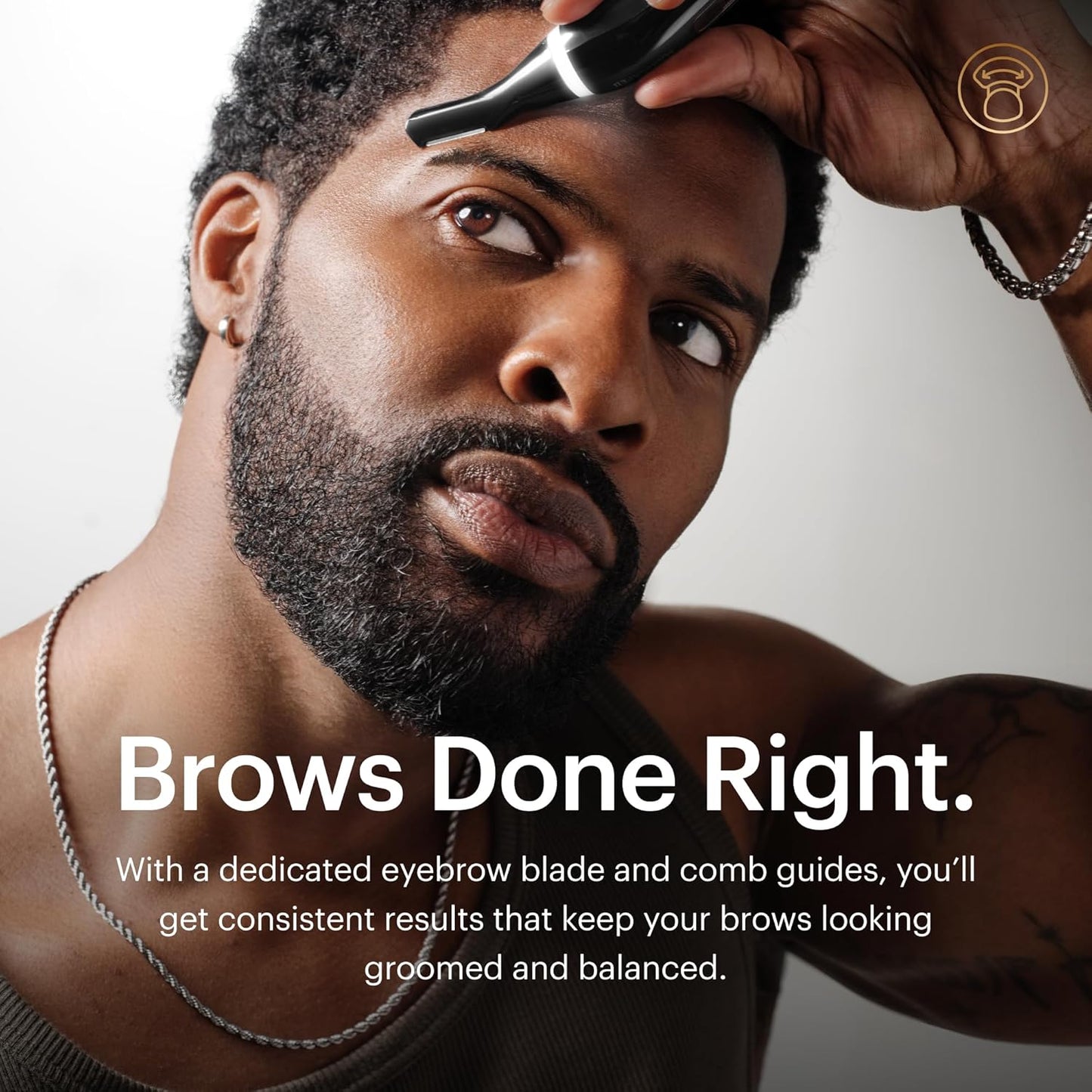 HotMANSCAPED® Weed Whacker® 3.0 PRO - Men's Electric Nose, Ear & Eyebrow Hair Trimmer – SkinSafe® Dual-Head System, LED Spotlight, Waterproof, Rechargeable, Travel Lock, Eyebrow Comb Attachment