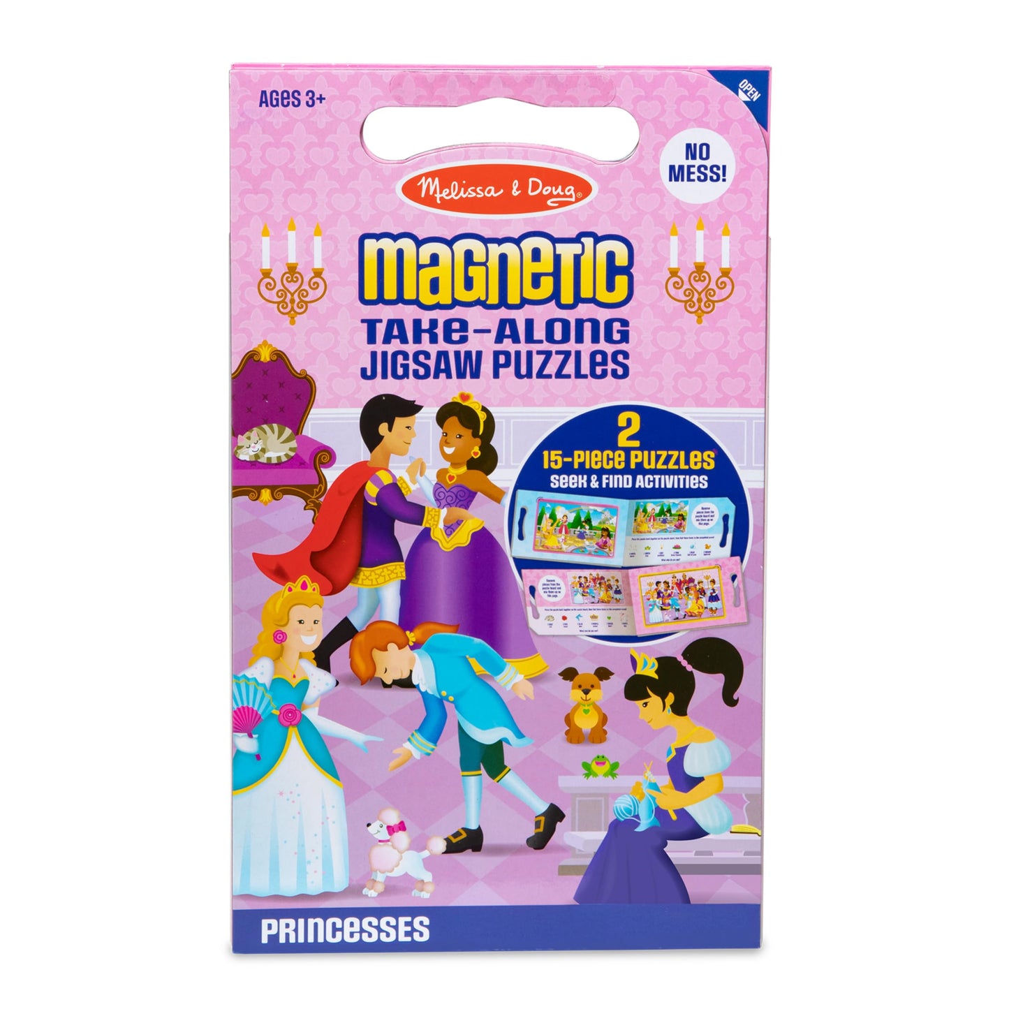 HotMelissa & Doug Take-Along Magnetic Jigsaw Puzzle Set – On the Farm (2 x 15 Piece) Travel Activity Toy for Preschoolers and Kids Ages 3+ - FSC Certified