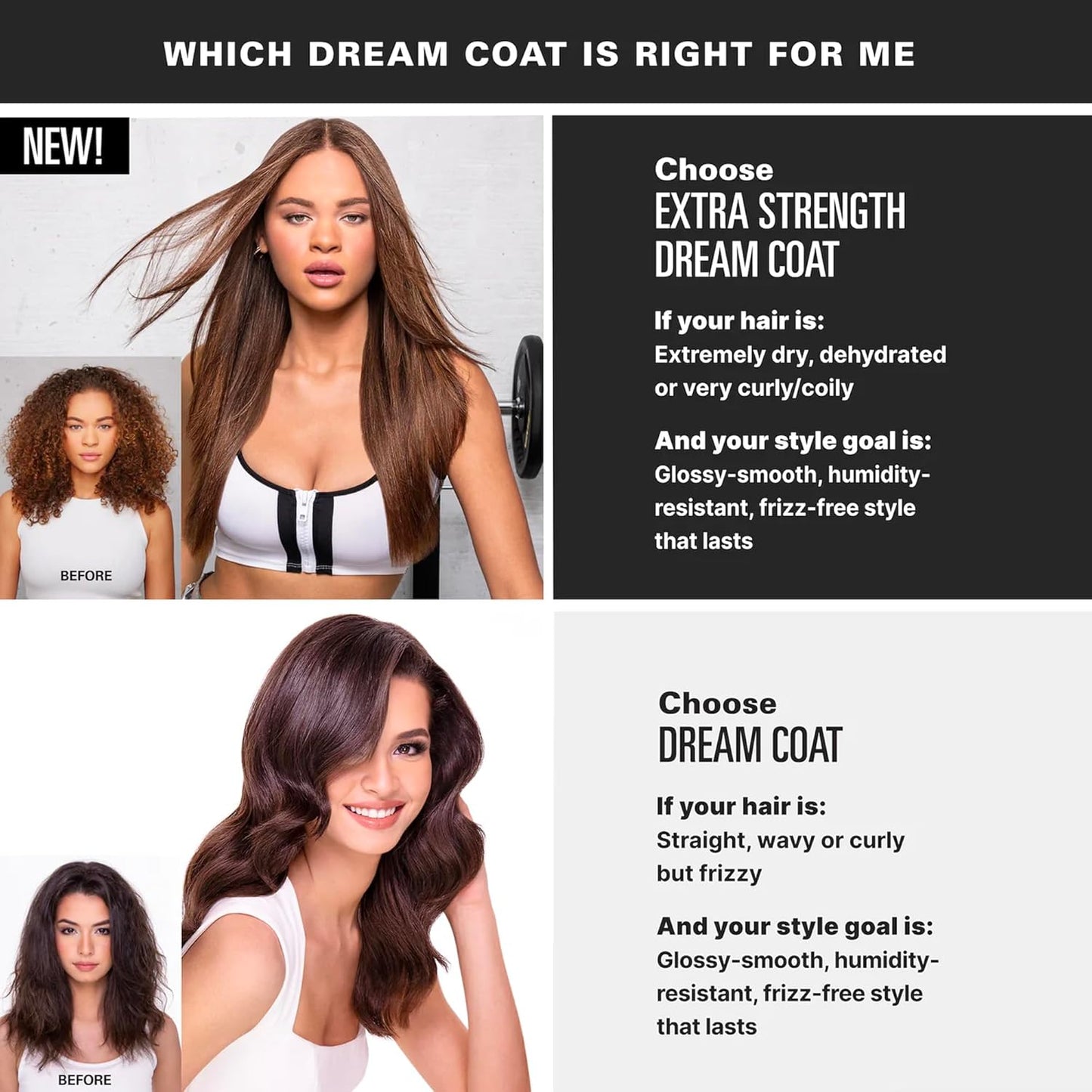 HotCOLOR WOW Extra Strength Dream Coat, Ultra-Moisturizing Anti-Humidity Treatment with Heat Protectant for Glassy, Frizz-Prone Hair
