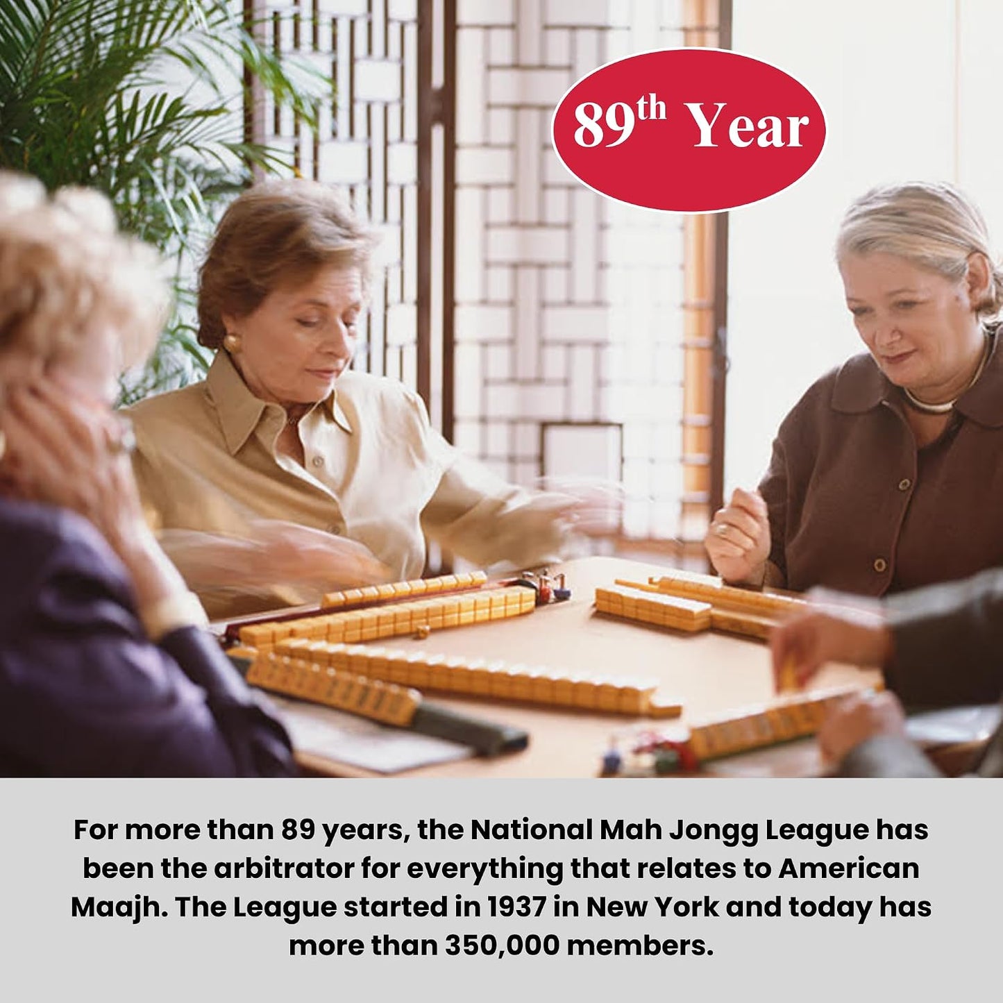 HotNational Mah Jongg League 2026 Mahjong Large Size Cards Four-Pack Bundle - Official Hands and Rules for American Mahjong (Four Large-Size Cards)