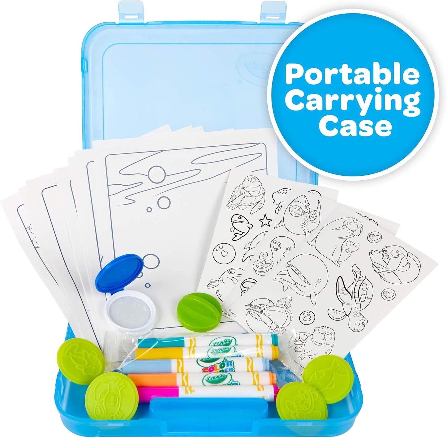 HotCrayola Color Wonder Mess Free Coloring Activity Set (30+ Pcs), Travel Art Kit, Gift for Kids & Toddlers, Ages 3+