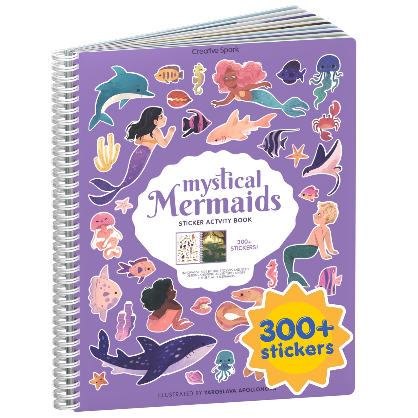 HotAnimals Habitat 500+ Kids Sticker Book by Cupkin Toddler Airplane Travel Activity Coloring and Sticker Book, Road Trip Essentials, 12 Coloring Pages + 12 Scenes for Ages 2–8 Years