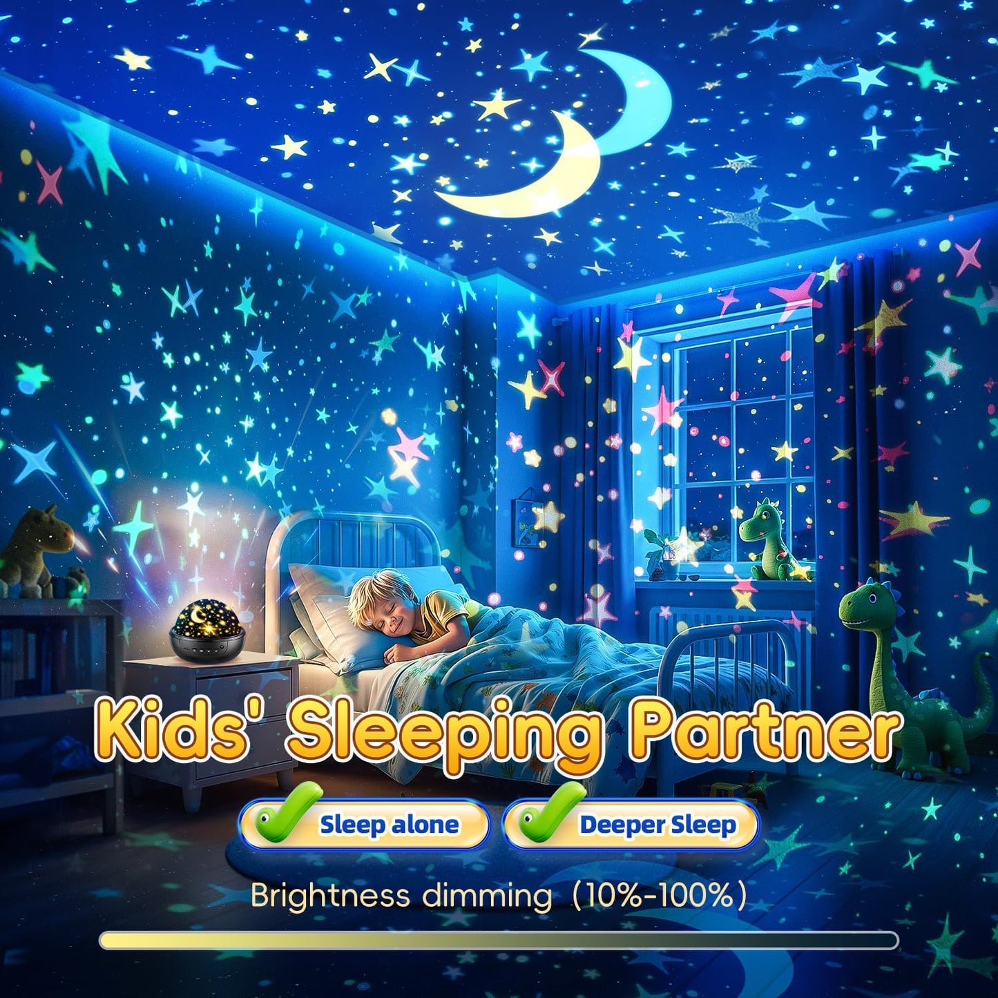 Hot Staryou Dinosaur Toys for Kids 3-5, 【Remote+3 Films+93 Effects】 Dinosaur Toys for Kids 2-4, 【3 Timer+5 Brightness】 2 Year Old Boy Gift, Rotate 2 Year Old boy Birthday Gift, Boys Toys