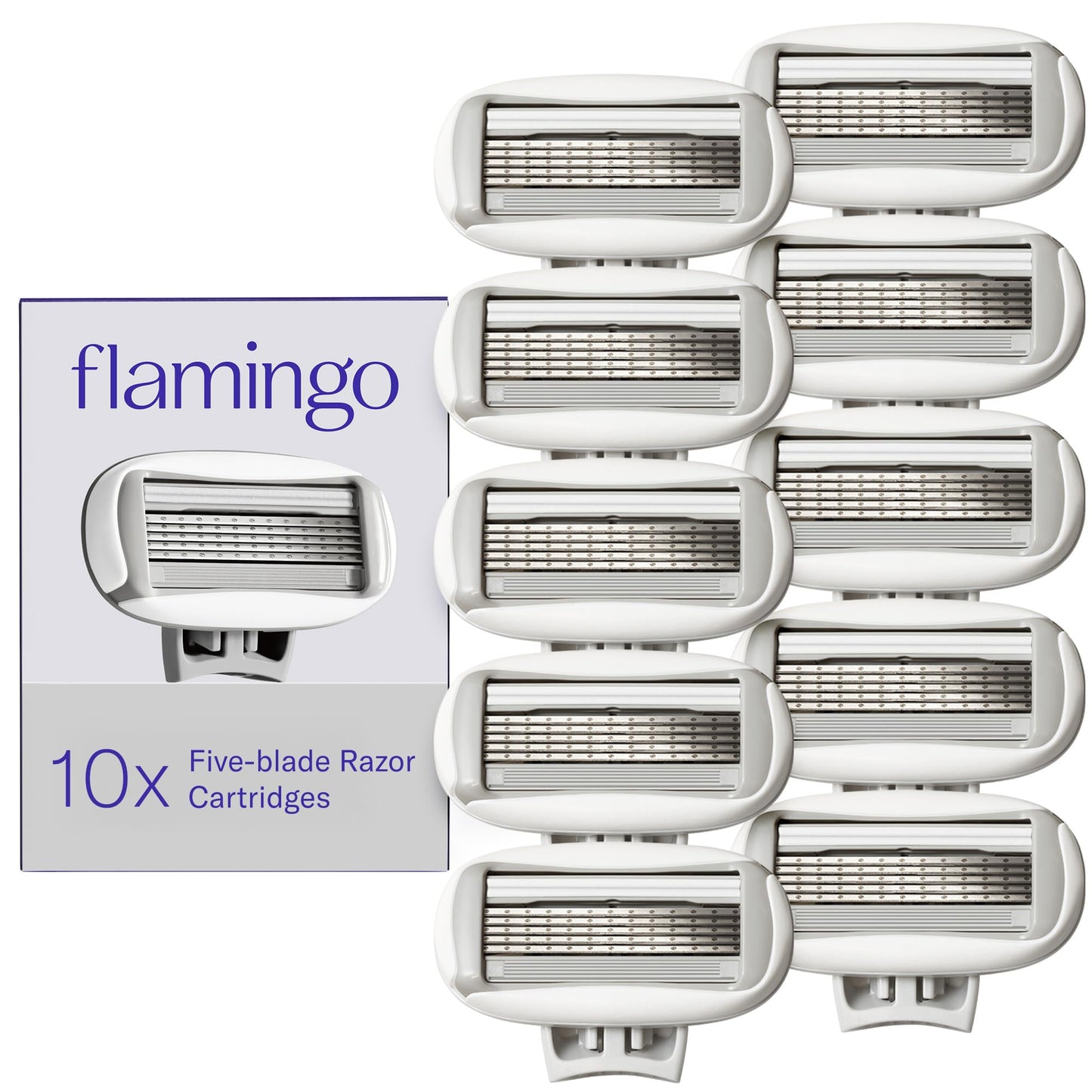 HotFlamingo Women's Original Razor Blade Refill Cartridges for Women - 6 Count - 5-Blade Shaving Razors for Women