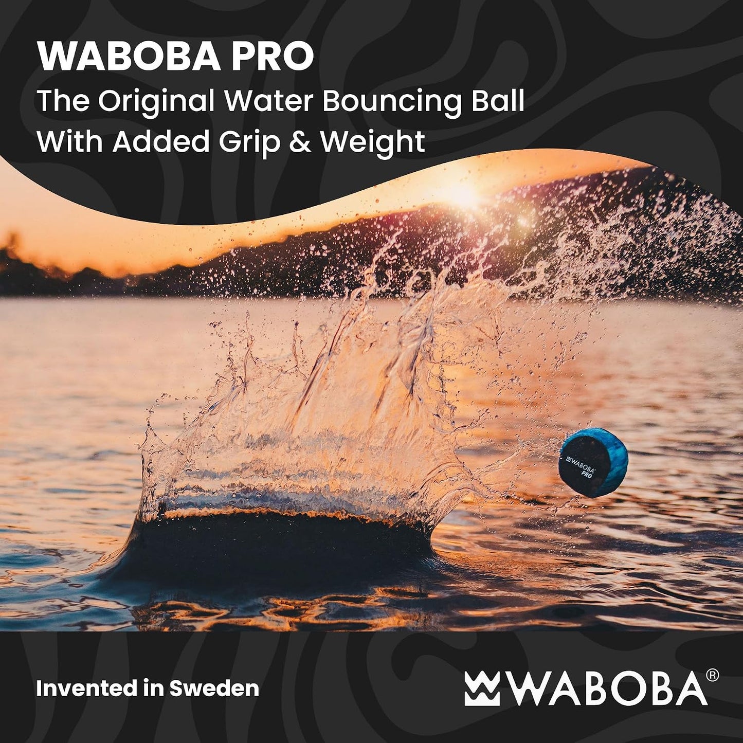 HotWaboba Water Skipping Ball Toy for Swimming Pool and Beach Games - Water Bouncing Ball Gift for Kids and Teens – Pro Blue Waves