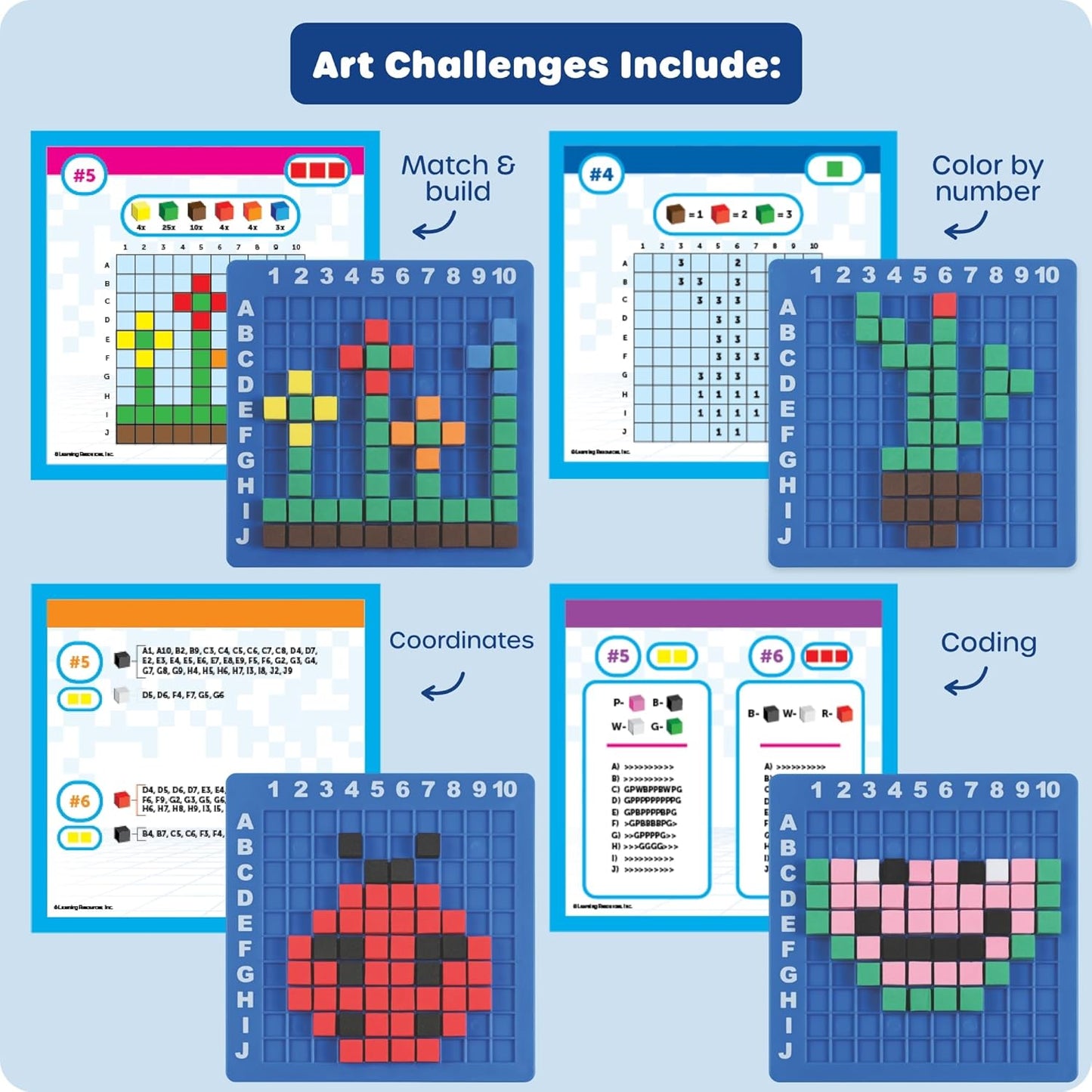 HotLearning Resources STEM Explorers Pixel Art Challenge