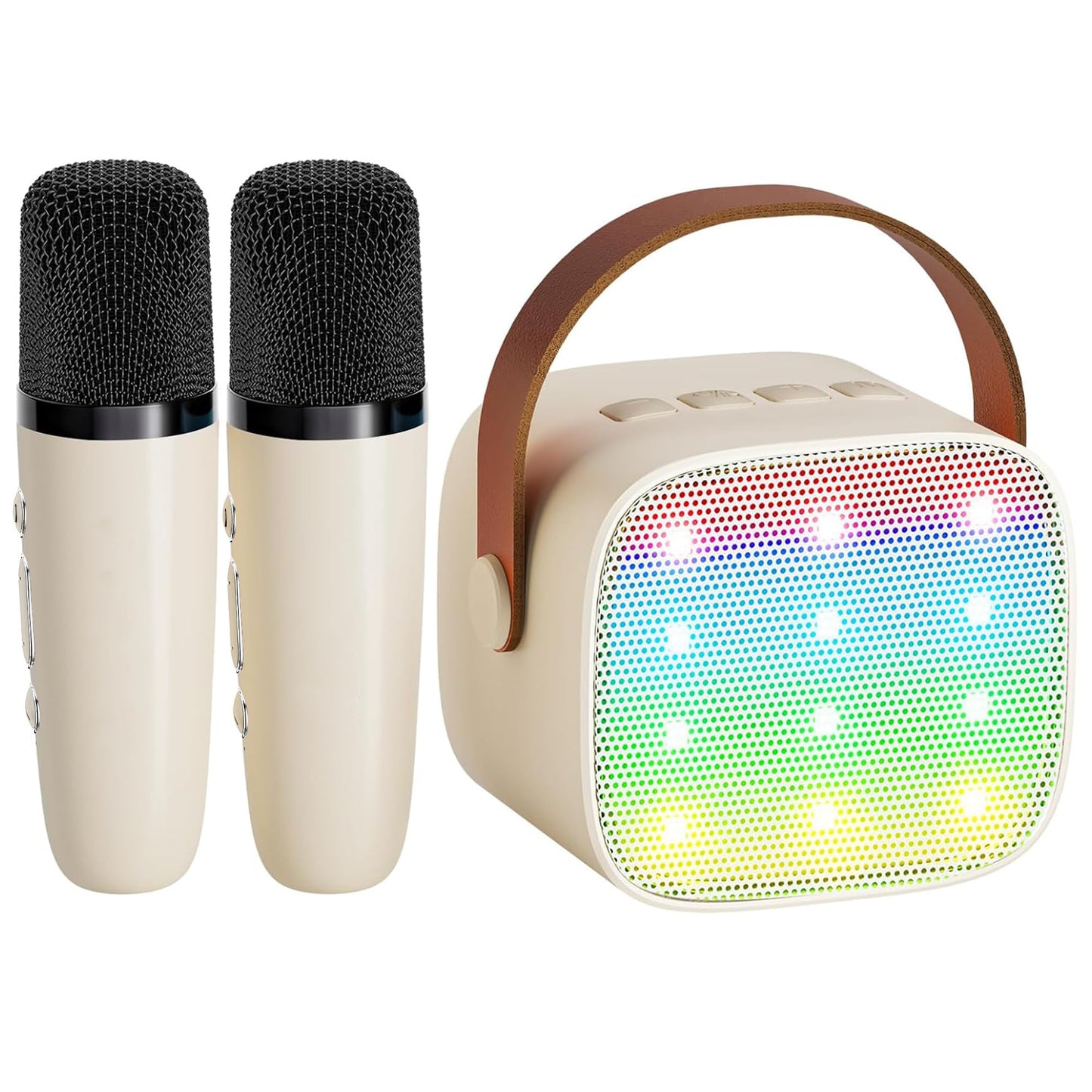 HotYLL Karaoke Machine for Kids, Portable Mini Speaker with 2 Wireless Microphones, TOP Kids Gifts for Girls Ages 3, 4, 5, 6, 7, 8, 9, 10+ Years Old, 4-12th Birthday Singing Present Toy Party (Purple)