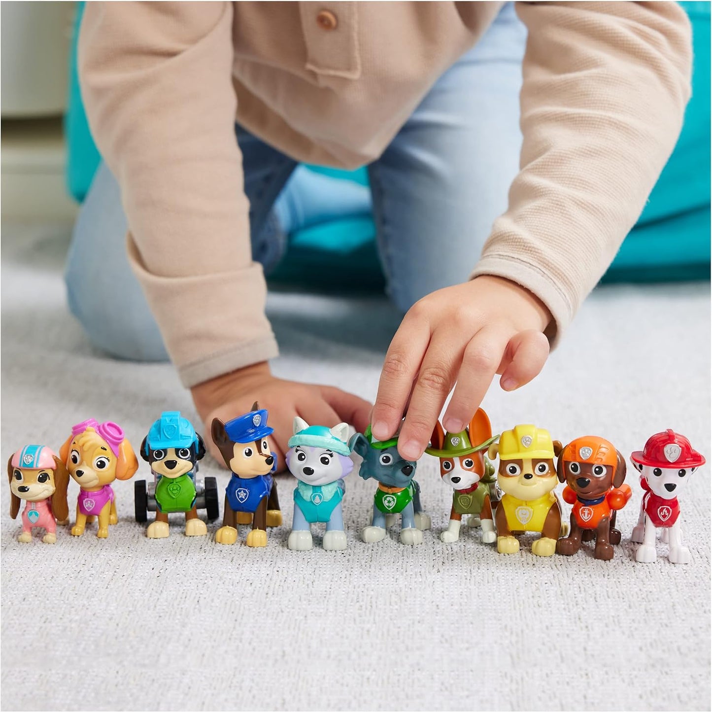 HotPaw Patrol, 10th Anniversary, All Paws On Deck Toy Figures Gift Pack with 10 Collectible Action Figures, Kids Toys for Ages 3 and up