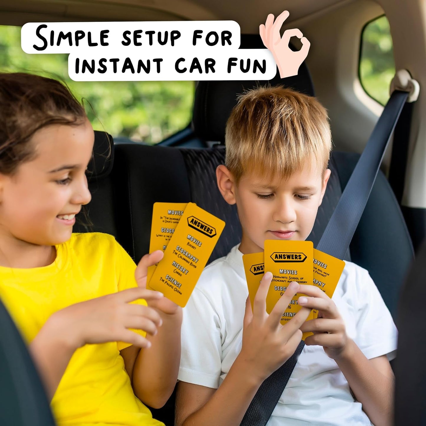 Hot WELL BALANCED Road Trip Trivia - Road Trip Games for Kids Travel Essentials Car Activities Must Haves for Ages 8+