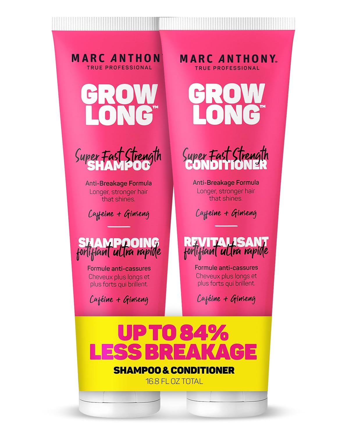 HotMarc Anthony Shampoo and Conditioner Gift Set, Grow Long Biotin - Anti-Frizz Deep Conditioner For Split Ends & Breakage - Vitamin E, Caffeine & Ginseng for Curly, Dry & Damaged Hair