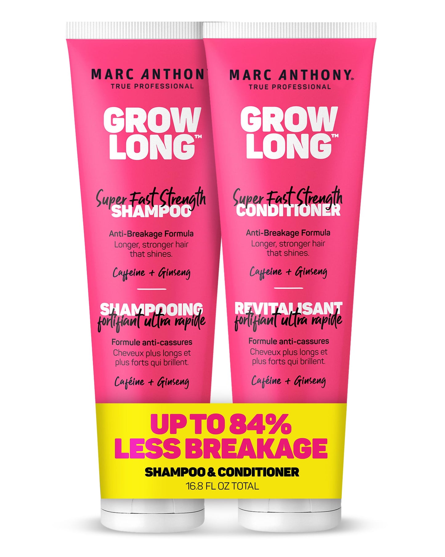HotMarc Anthony Shampoo and Conditioner Gift Set, Grow Long Biotin - Anti-Frizz Deep Conditioner For Split Ends & Breakage - Vitamin E, Caffeine & Ginseng for Curly, Dry & Damaged Hair