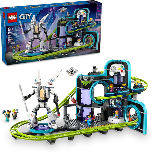 HotLEGO City Robot World Roller Coaster Building Set - Kids Engineering Toy with Posable Mech Suit for Boys & Girls, Ages 8+ - Gift Ideas for Christmas - 60421