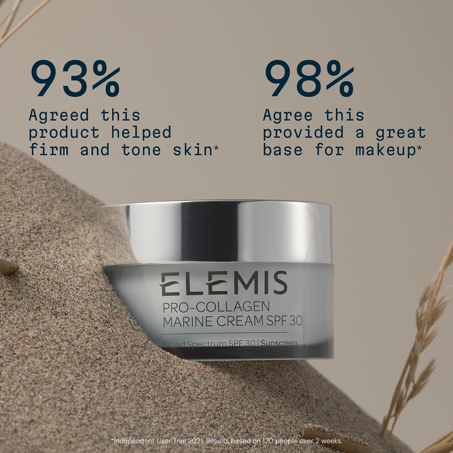 HotELEMIS Pro-Collagen Marine Cream SPF 30, Lightweight Anti-Wrinkle Daily Facial Moisturizer