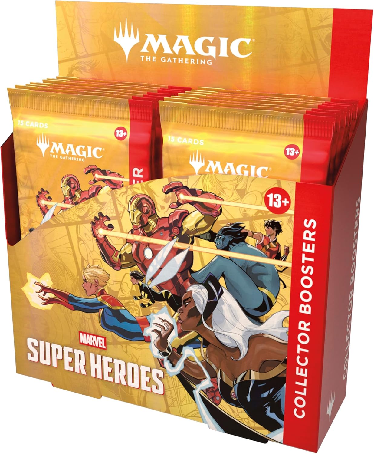 Hot Magic: The Gathering | Marvel Super Heroes Collector Booster Box | 12 Packs | Collectible Trading Card Game
