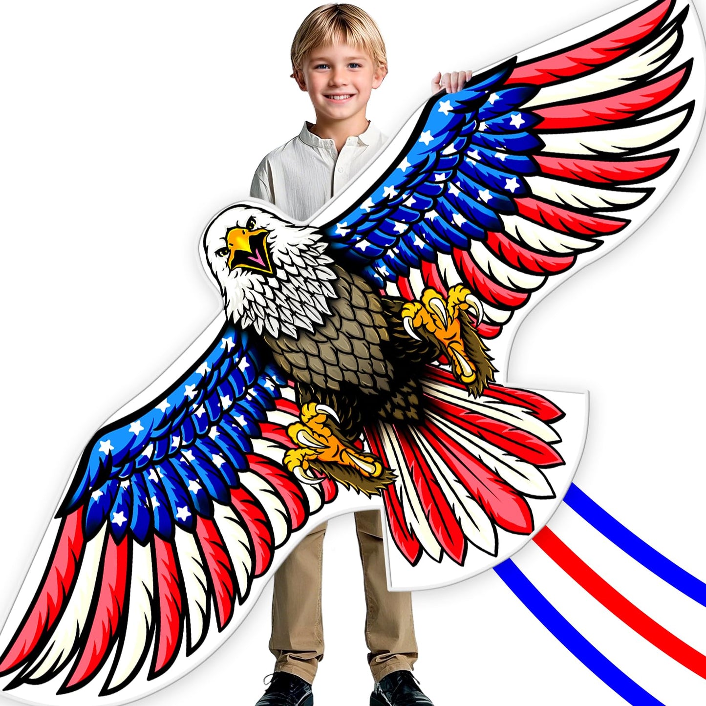 Hot SGftre Complete Kite with Handle, Line & Accessories,Easy to Fly for Kids & Adults, Perfect for Beach, Park, Family Outdoor Activities